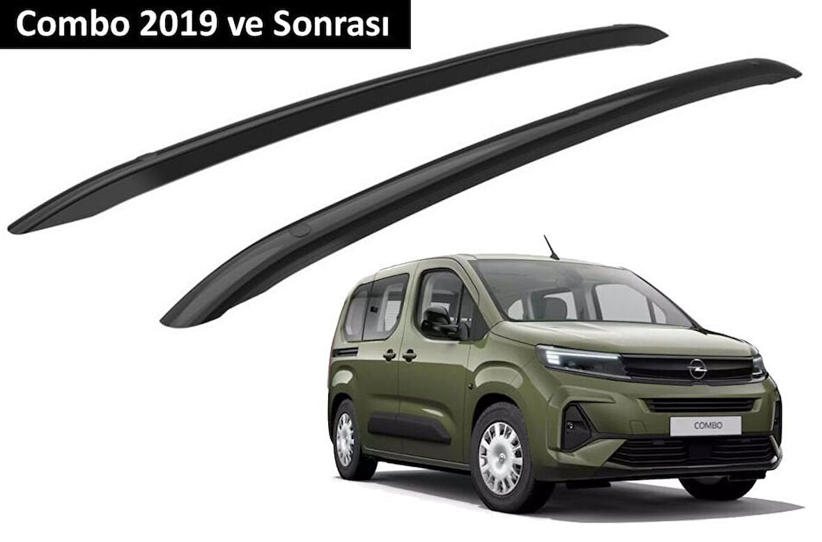 Opel Combo 2019 ve Sonrası Orjinal Tip OEM Tavan Çıtası (Siyah Renk)