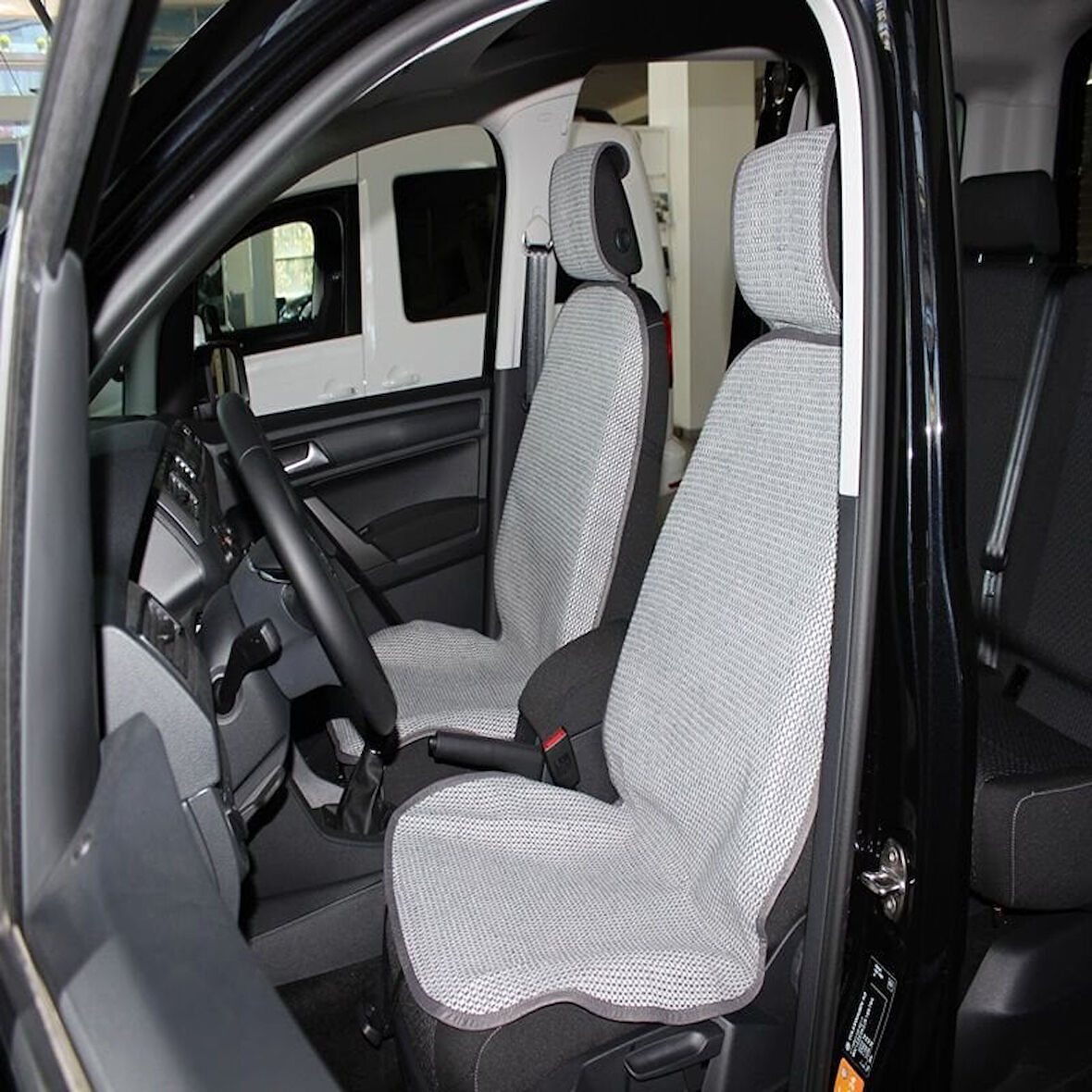 Kilim minder 2'li set açık gri/füme (%10) / KLMNY208-1