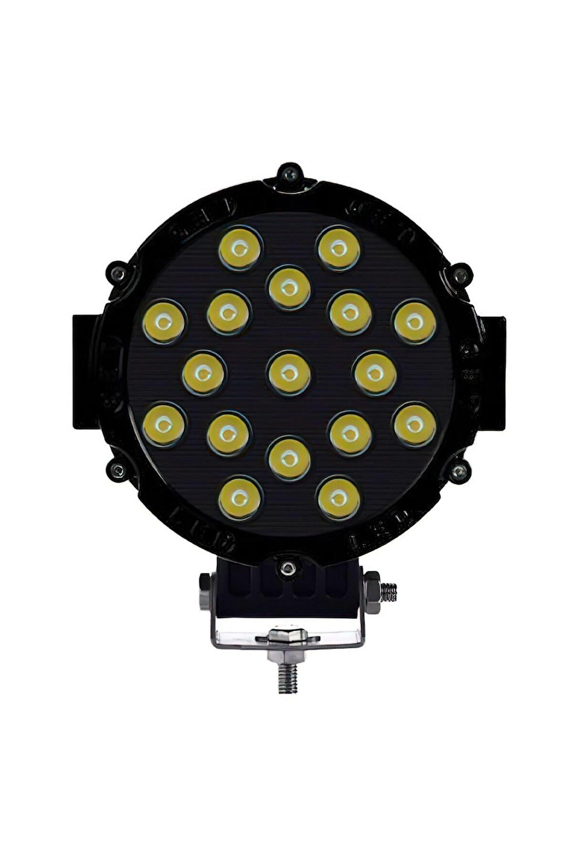 Off Road Sis Lambası Siyah 16 Cm Yuvarlak 17 Led 1 Adet