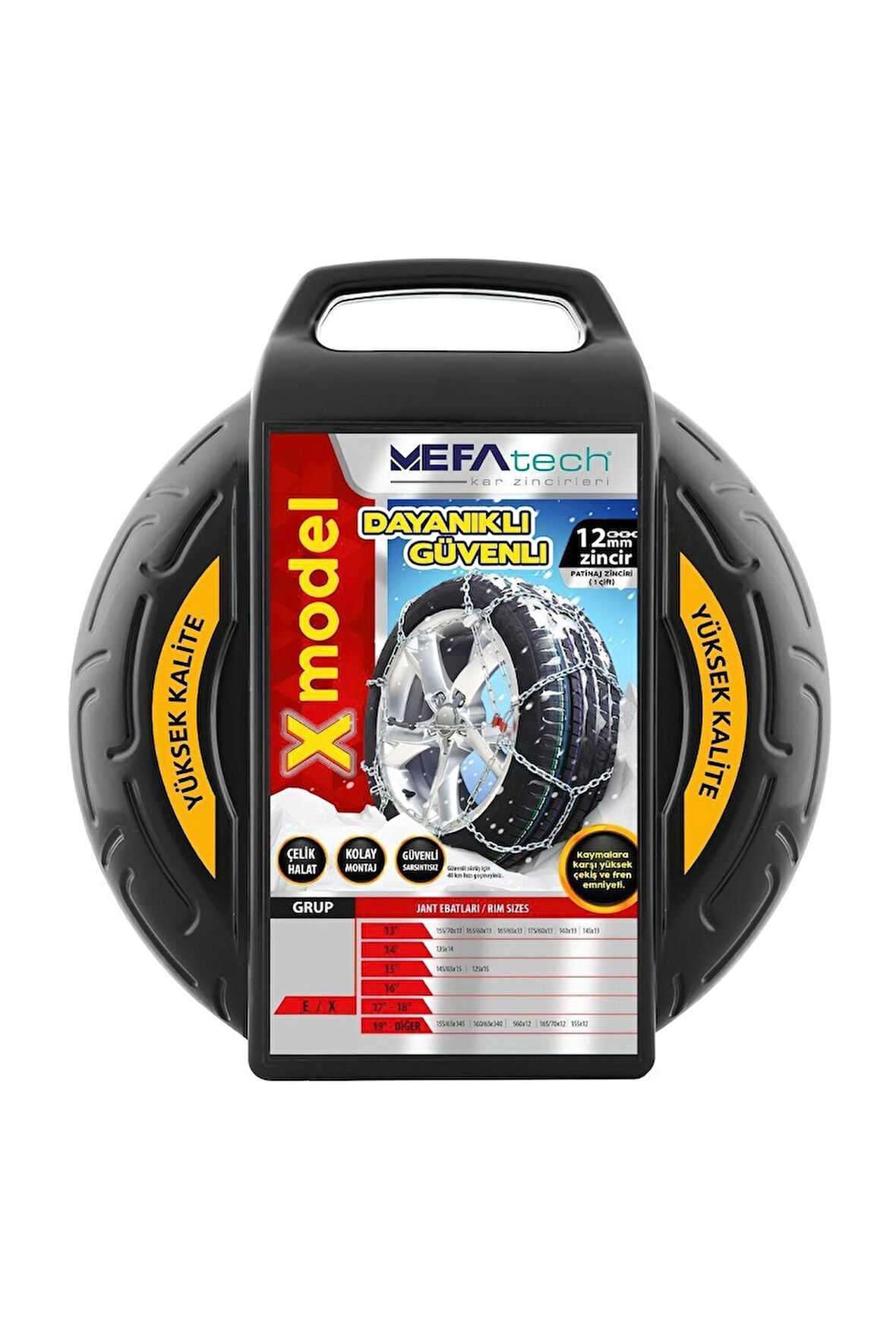 Kar Lastik Zinciri 215/40r16 Binek Suv X Tipi Takmatik Kolay Montaj