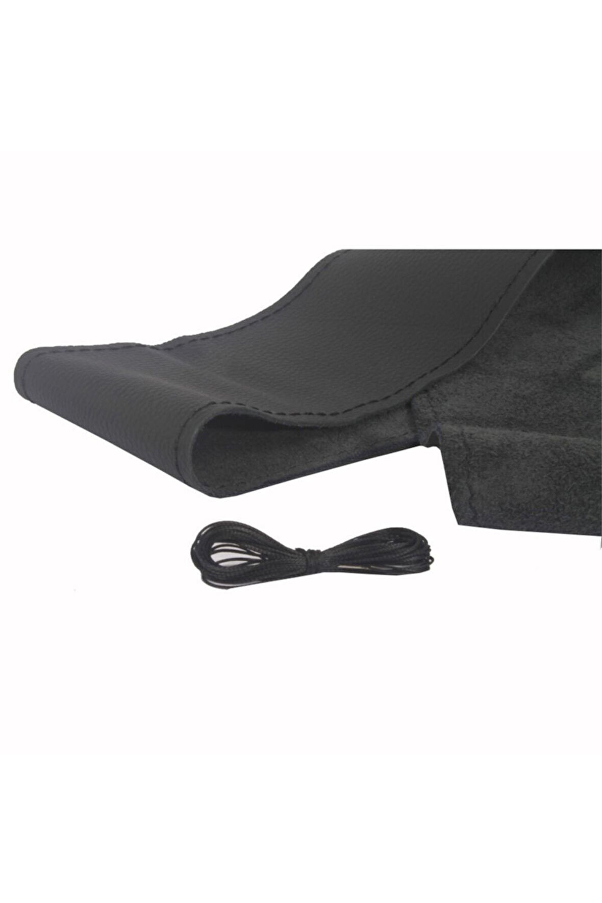 Peugeot 207 Direksiyon Kılıfı Siyah Dikmeli Hakiki Deri Dikişli