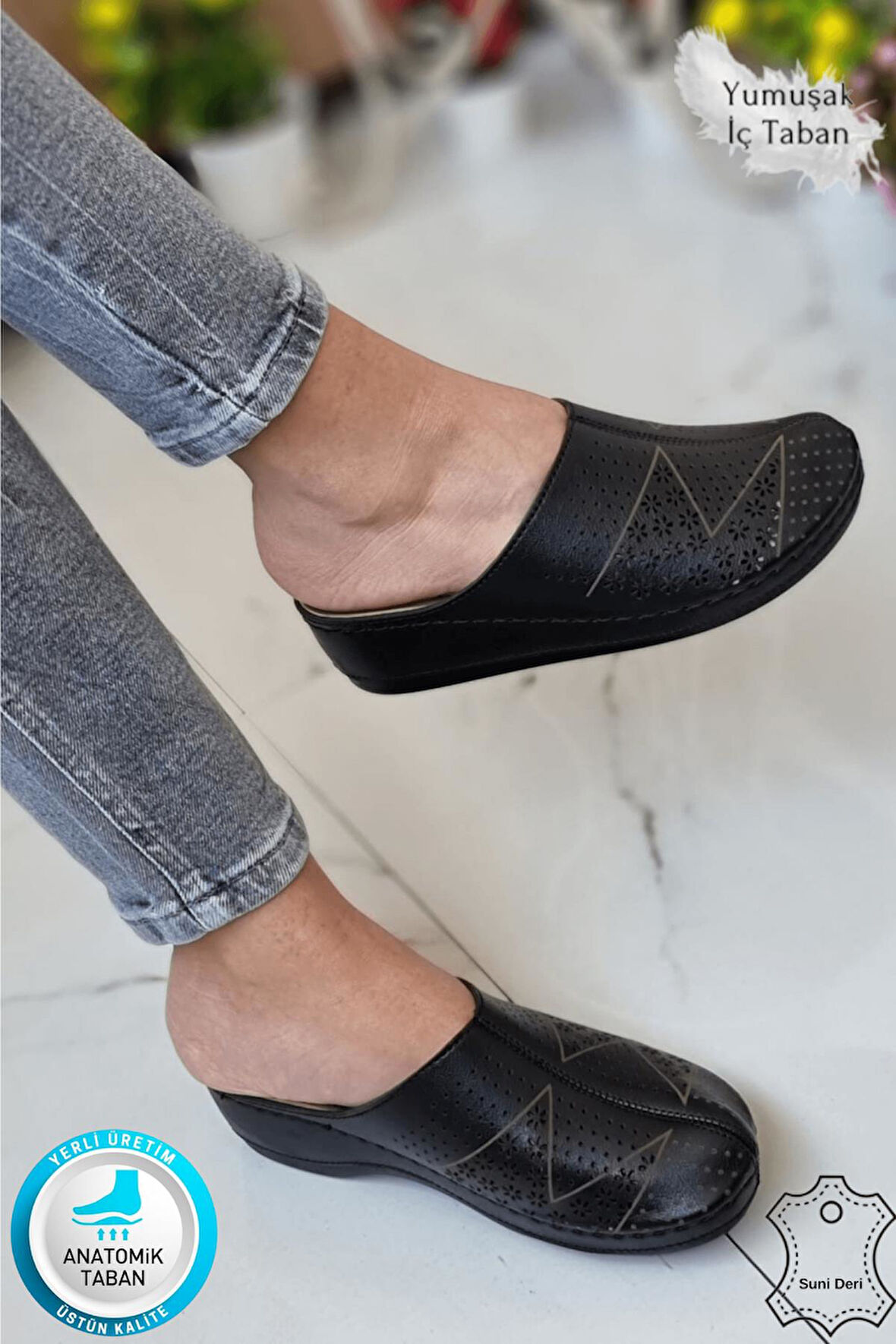 Liza Kadın Sabo Medikal Doktor Hemşire Hastane Tam Ortopedik Önü Kapalı Ev Dışarı Terlik