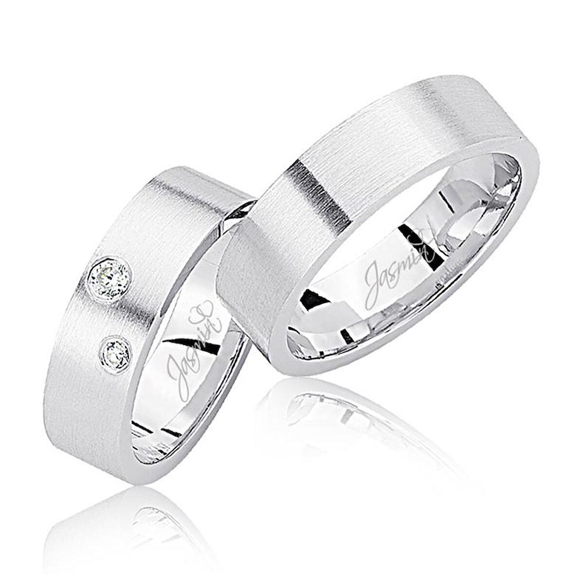 Harem Altın Beyaz Altın Alyans 3401-2