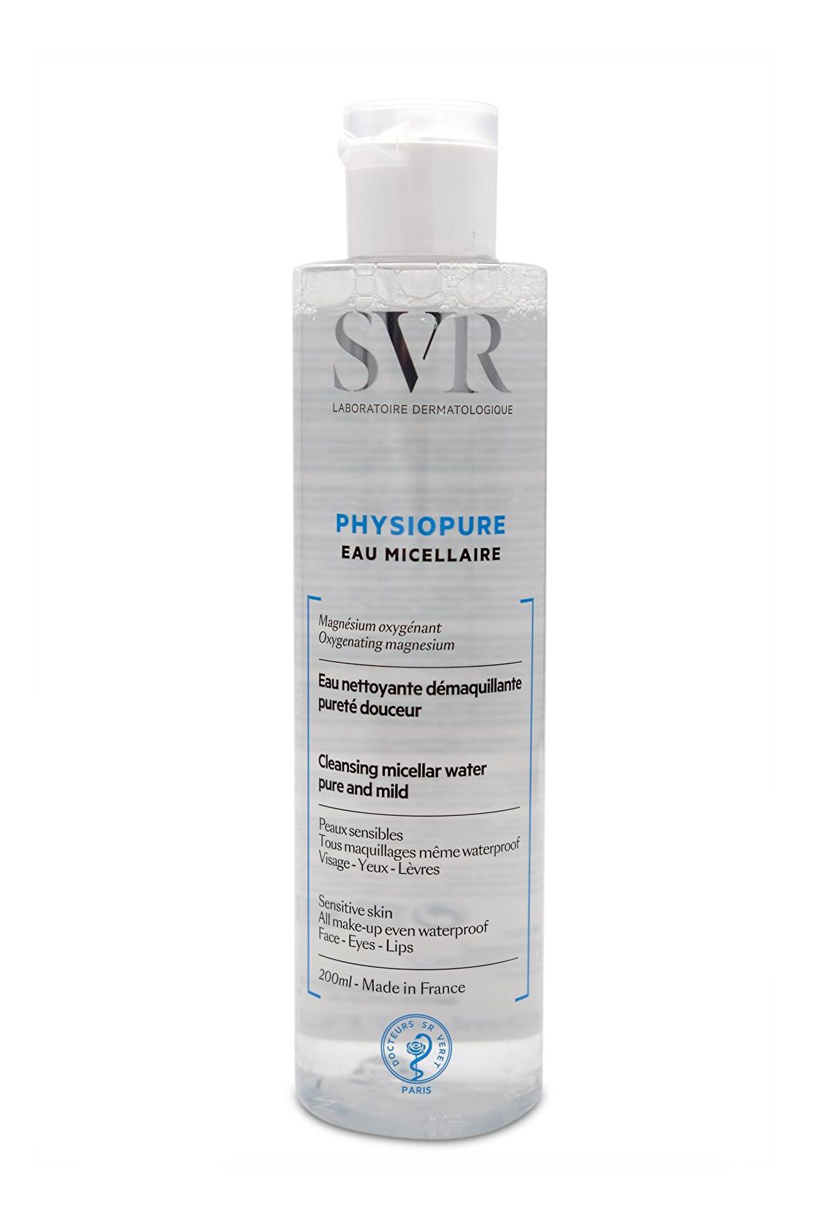 SVR Physiopure Tüm Ciltler için Temizleyici Yüz Temizleme Jeli 200 ml 