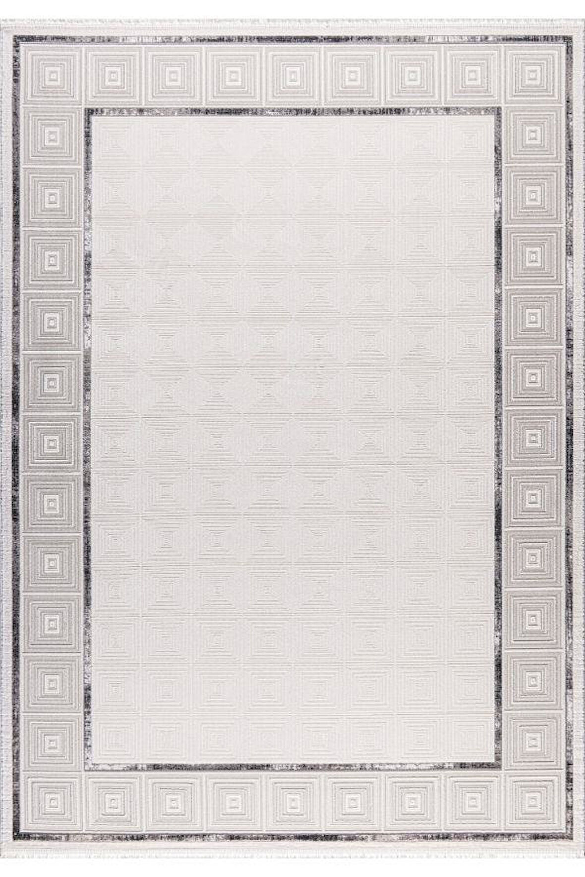 Pastel Halı Bianca 31466A Gri Serisi Akrilik Salon Oturma Yatak Odası Halısı