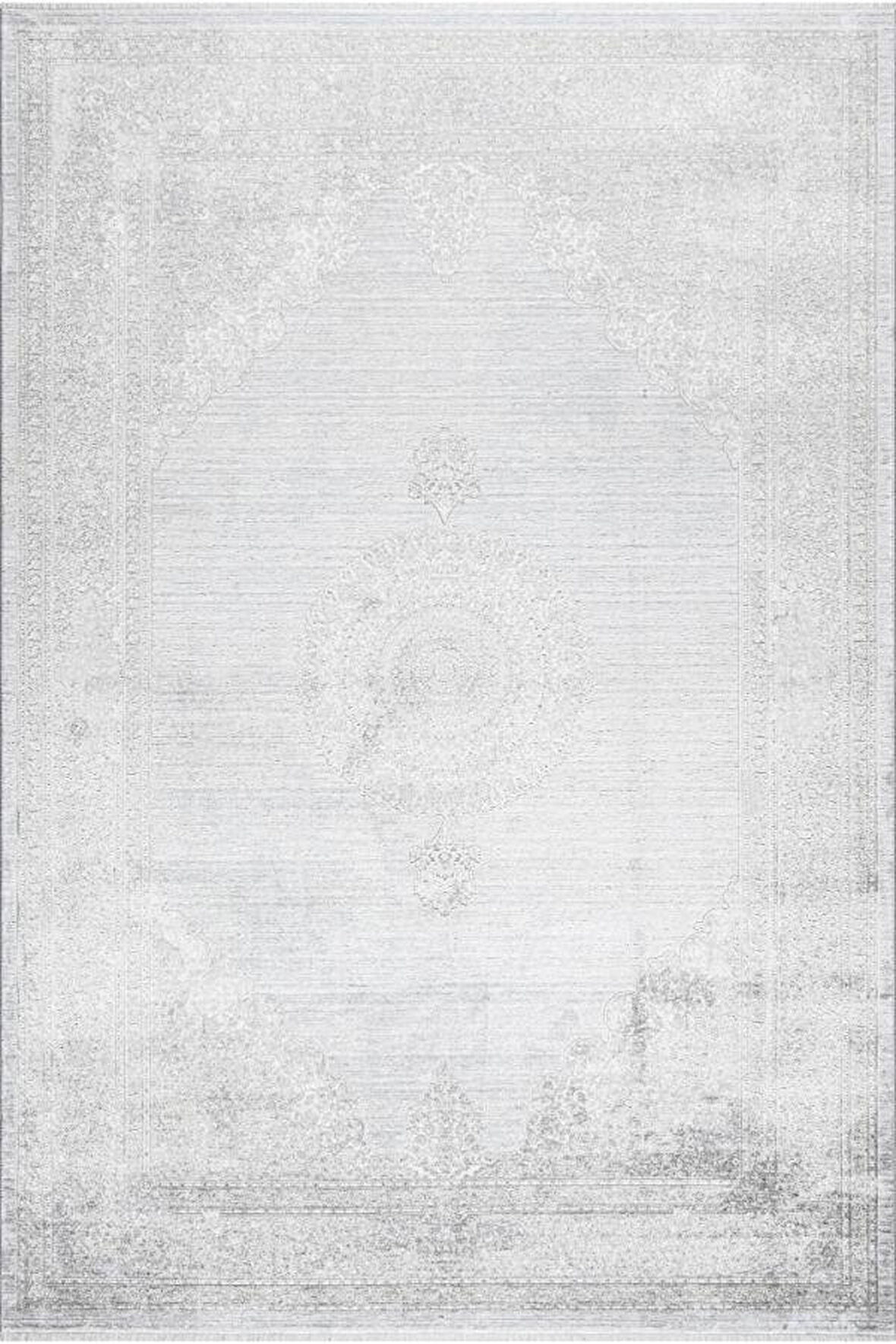 Pastel Halı Rönesans 7573596 Gri Viskon Akrilik Salon Oturma Yatak Odası Halısı