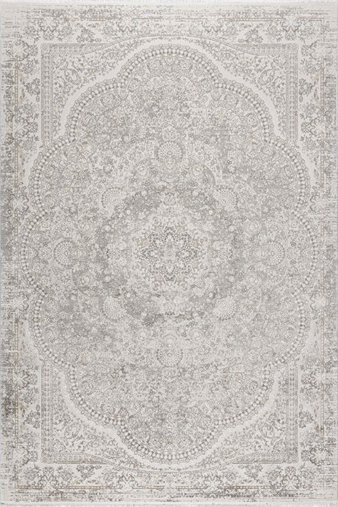 Pastel Halı Kratos 75965-60 Gri Akrilik Salon Oturma Yatak Odası Halısı