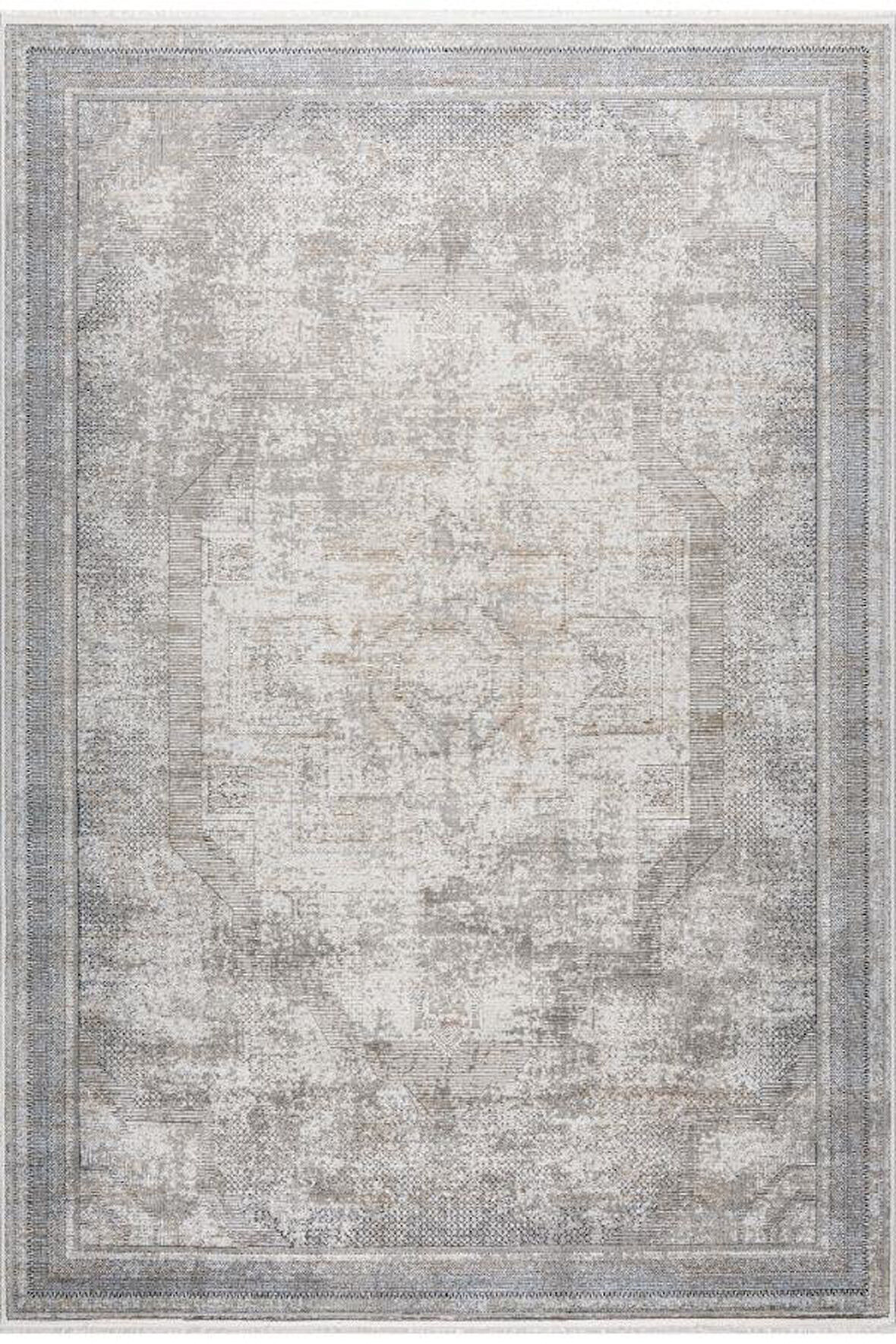 Pastel Halı Kratos 75966-30 Gri Gri Akrilik Salon Oturma Yatak Odası Halısı