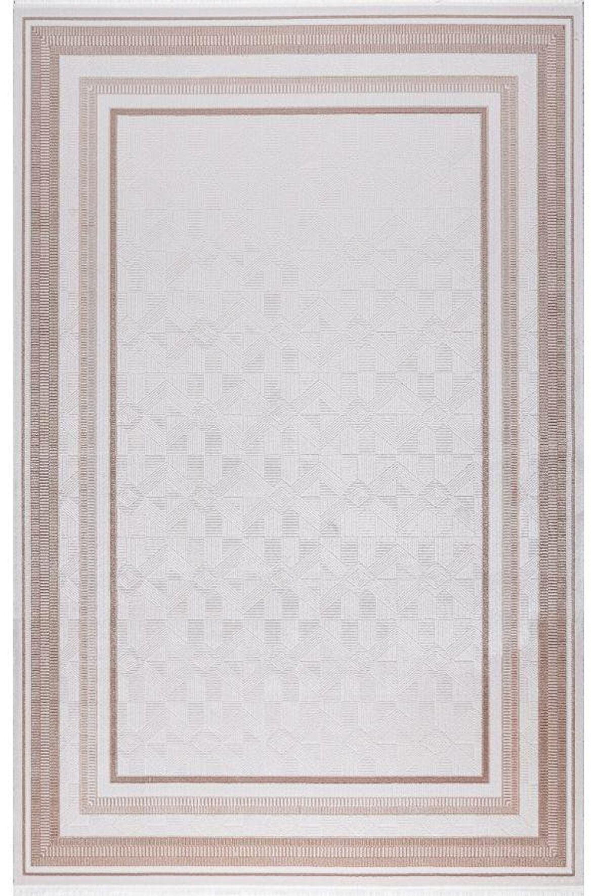 Pastel Halı Keops D168B Krem Vizon Akrilik Salon Oturma Yatak Odası Halısı