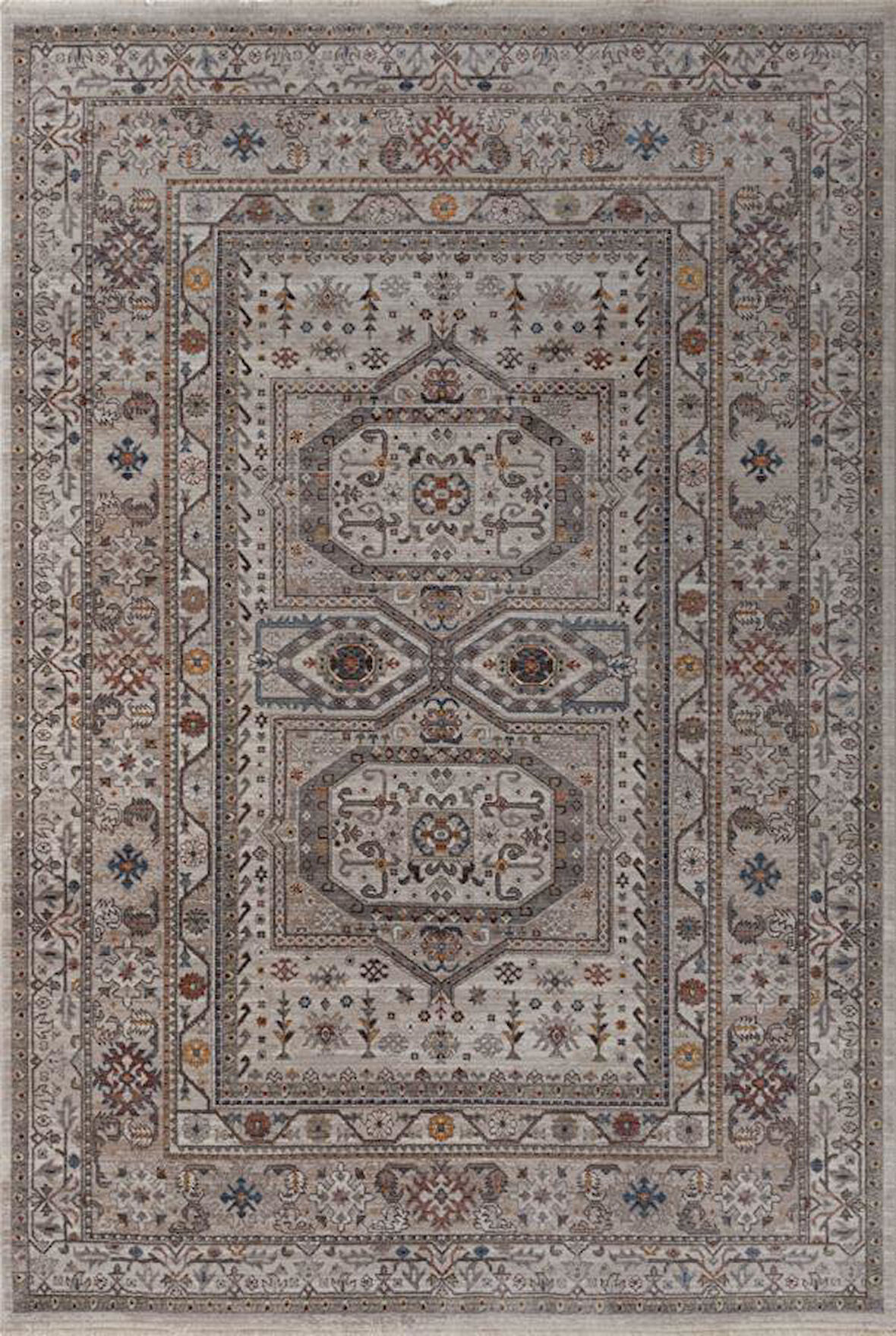 Gabardin Halı 7/24 Serisi 1481 Kemik Salon Oturma Yatak Odası Halısı