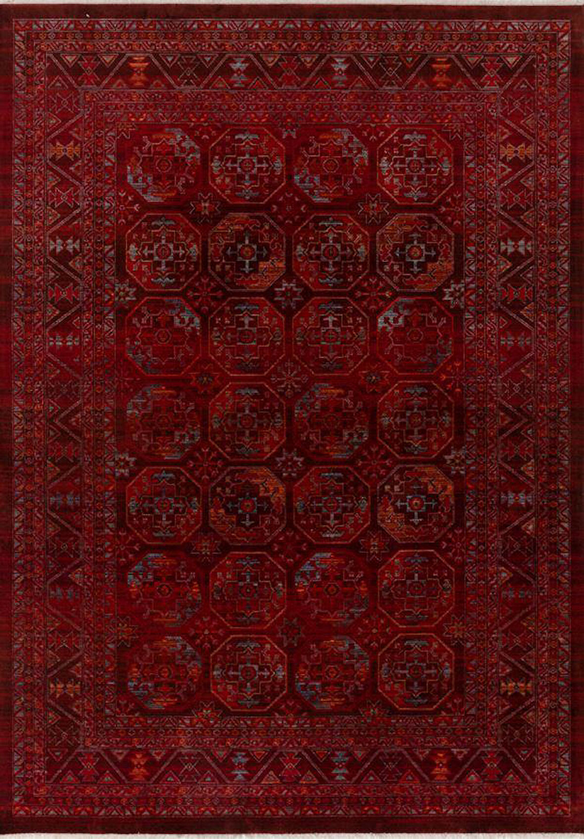 Gabardin Halı 7/24 Serisi 1569 Bordo Salon Oturma Yatak Odası Halısı