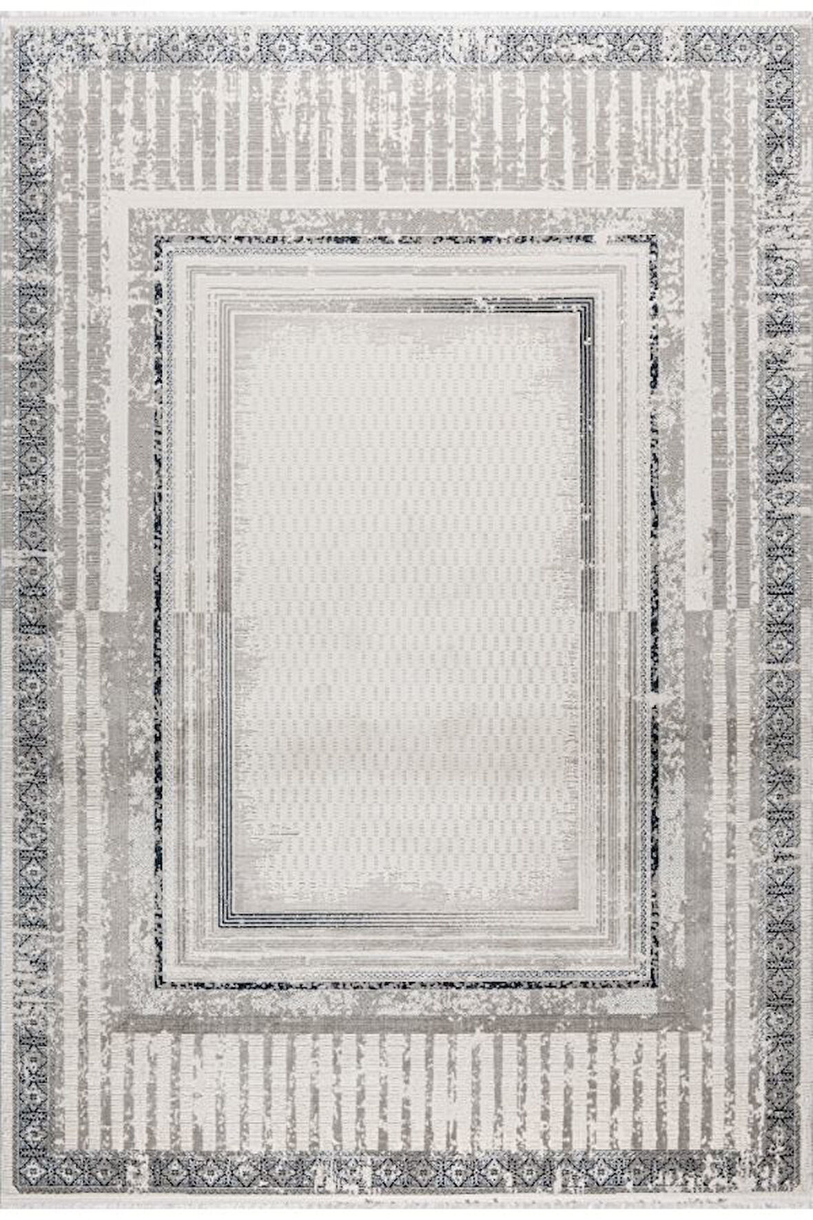 Pastel Halı Kratos 75972-30 Gri Akrilik Salon Oturma Yatak Odası Halısı