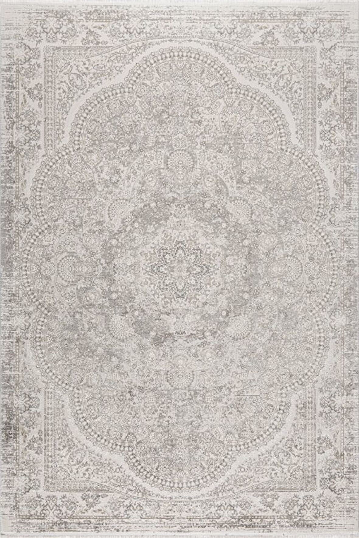 Pastel Halı Kratos 75965-60 Gri Akrilik Salon Oturma Yatak Odası Halısı