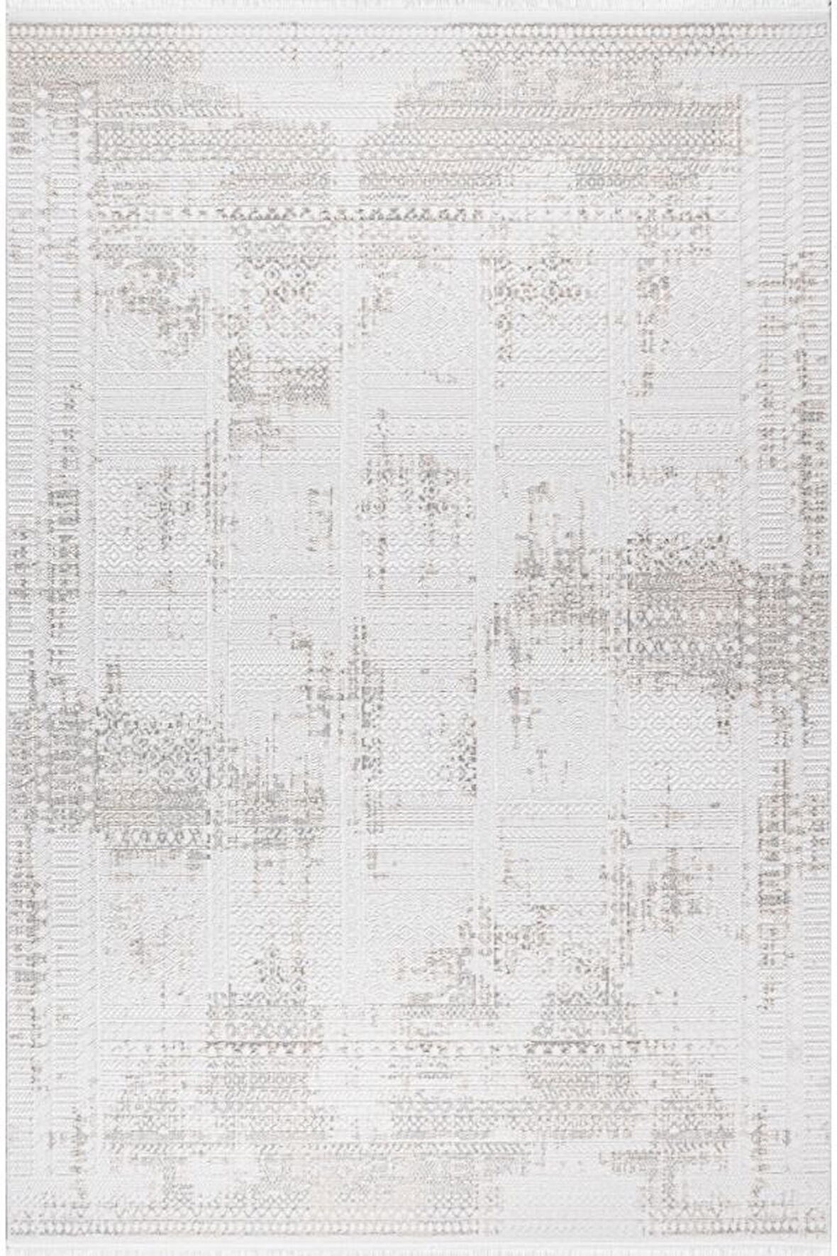 Pastel Halı Almira D163E Krem Akrilik Salon Oturma Yatak Odası Halısı