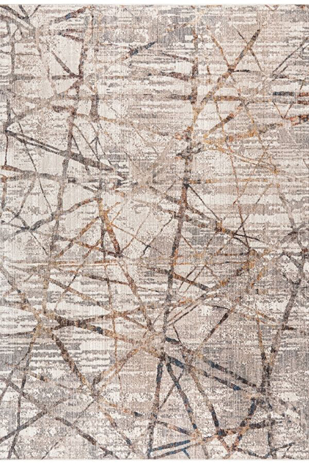 Pastel Halı Discovery 1532A Gri Bej Salon Oturma Yatak Odası Halısı