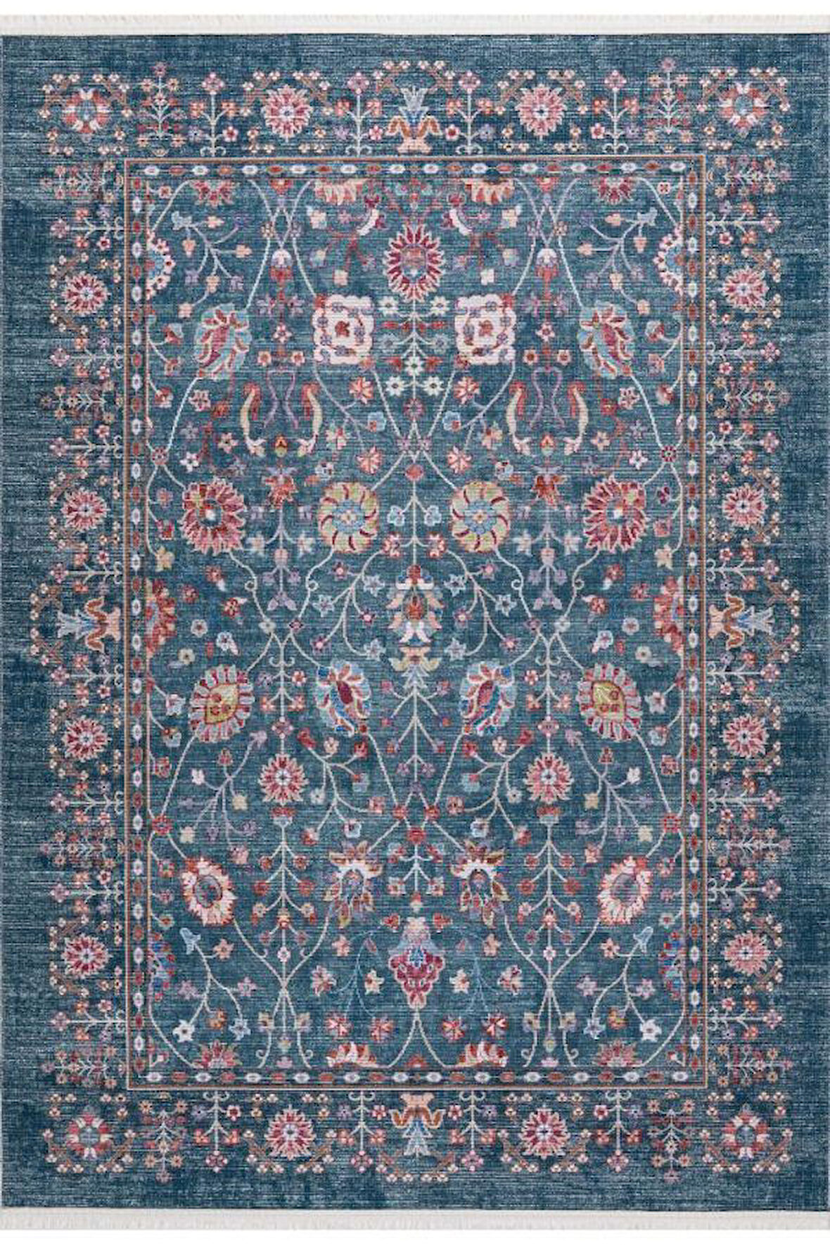 Pastel Halı Twist PS1164N Mavi Serisi Salon Oturma Yatak Odası Halısı