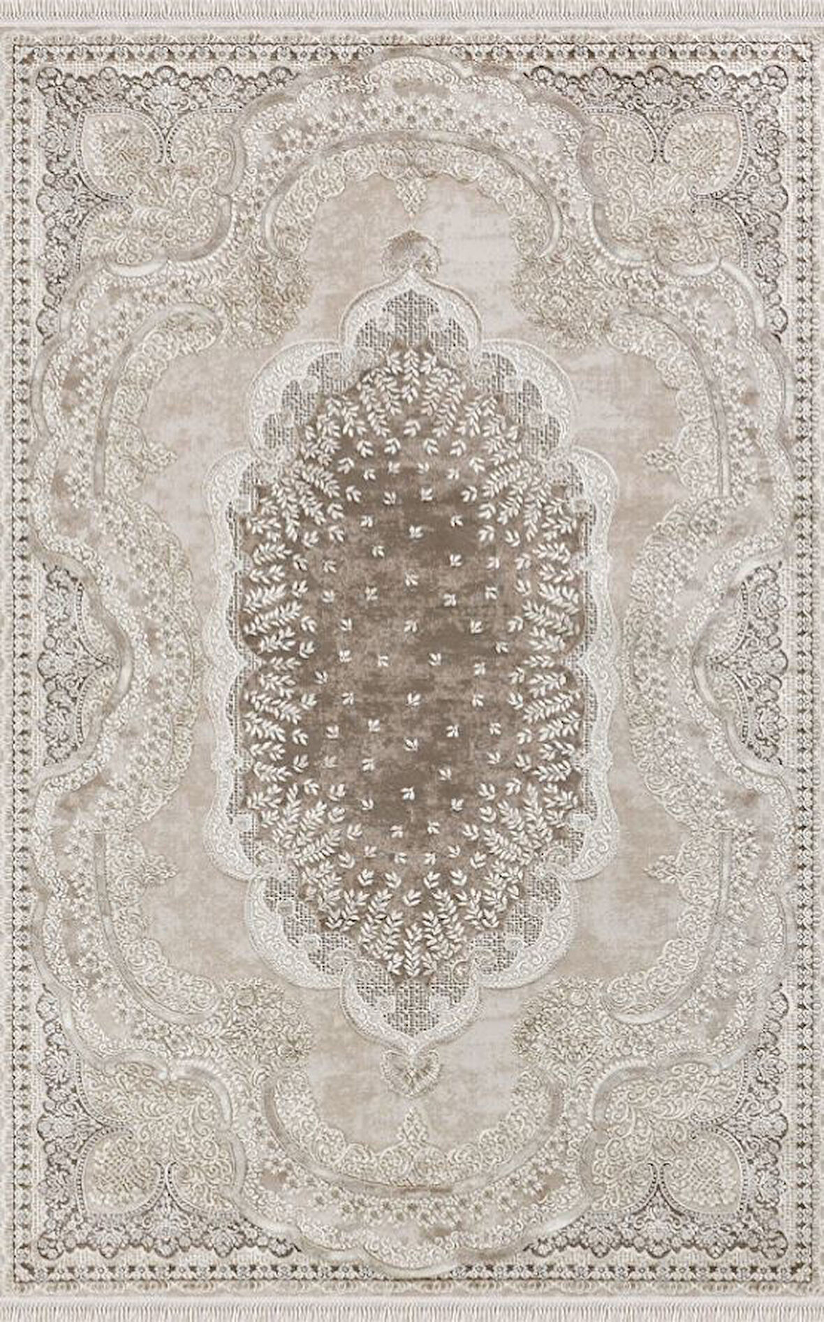 Merinos Halı Rodin 19777 080 Serisi Akrilik Salon Oturma Yatak Odası Halısı