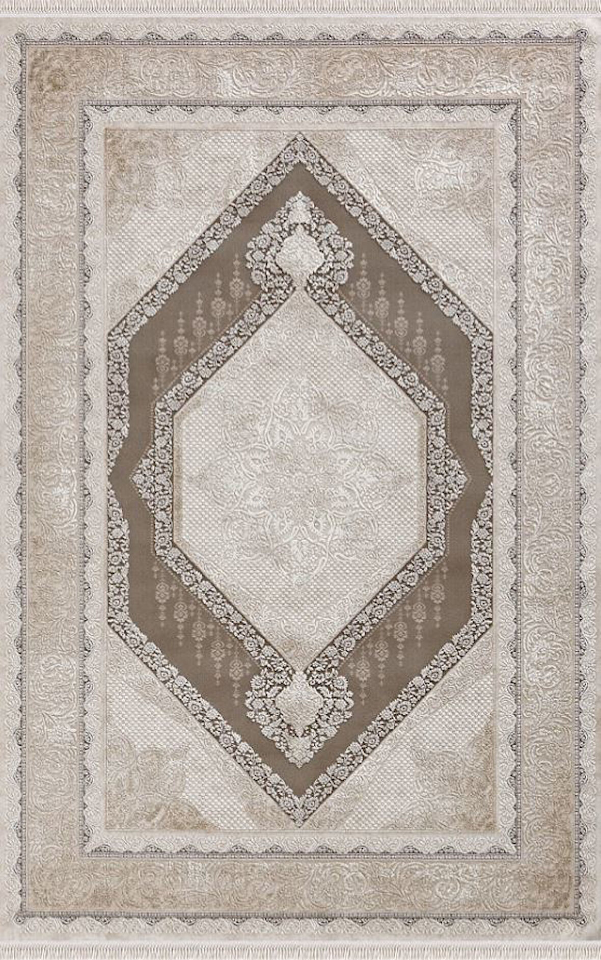 Merinos Halı Rodin 19769 080 Serisi Akrilik Salon Oturma Yatak Odası Halısı