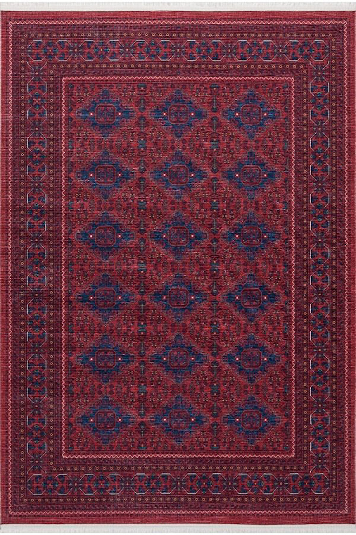 Pastel Halı Twist PS1245 Kırmızı Serisi Salon Oturma Yatak Odası Halısı