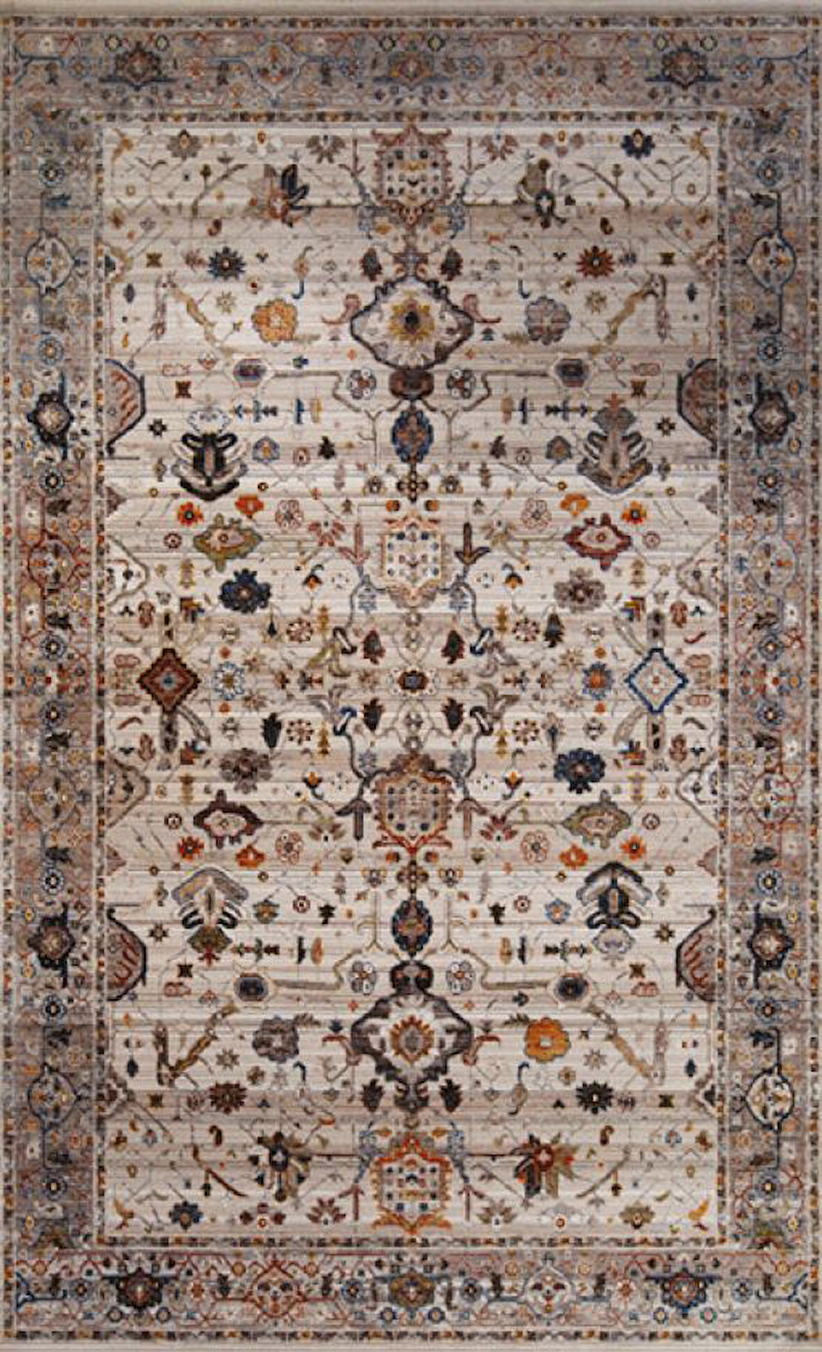 Gabardin Halı 7/24 Serisi 0727 Kemik Salon Oturma Yatak Odası Halısı