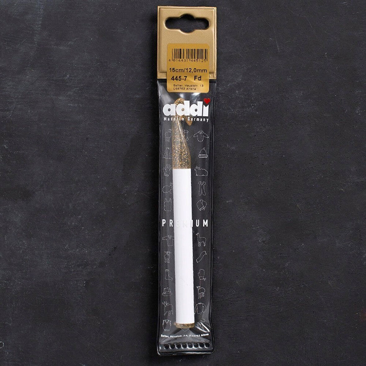 Addi Champagner 12mm 15cm Plastik Simli Yün Tığ -