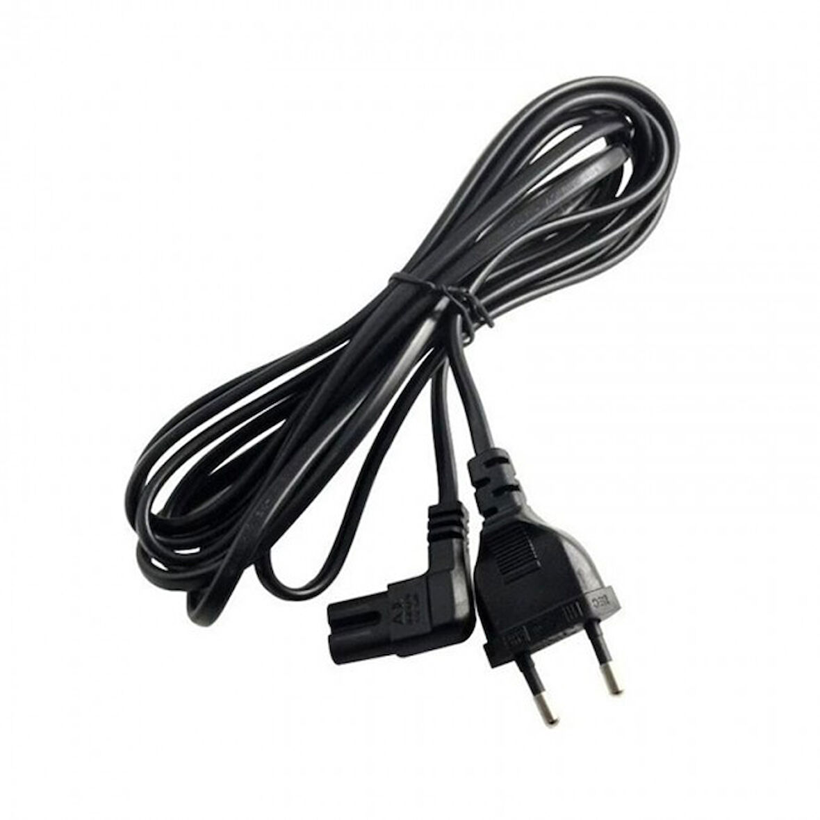 AC 90 derece power güç kablosu L tipi 90° TV radyo teyip fişi 2m