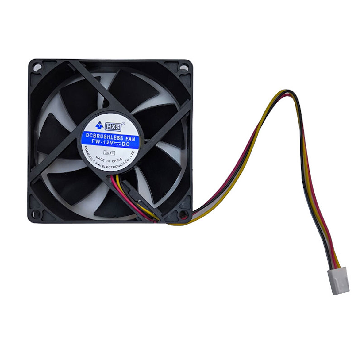 8cm 12v 3 pinli kasa fanı DC 12v 8cmx8cmx2.5cm 3 pinli fan