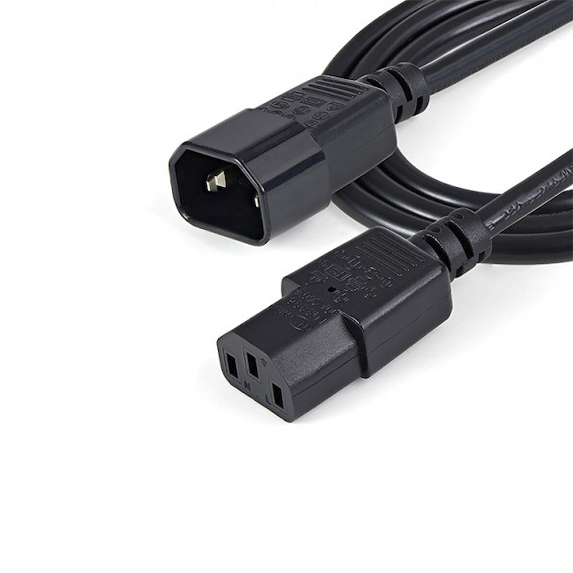 PC Power dişi erkek uzatma kablosu 3x0.75 güç uzatma kablosu 2m