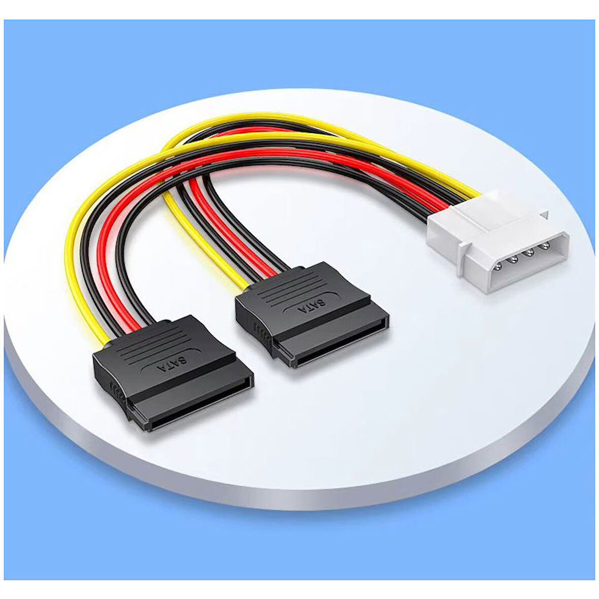 4 pin molex power to 2 x sata dişi power çevirici kablo ıde sata power çevirici 30cm