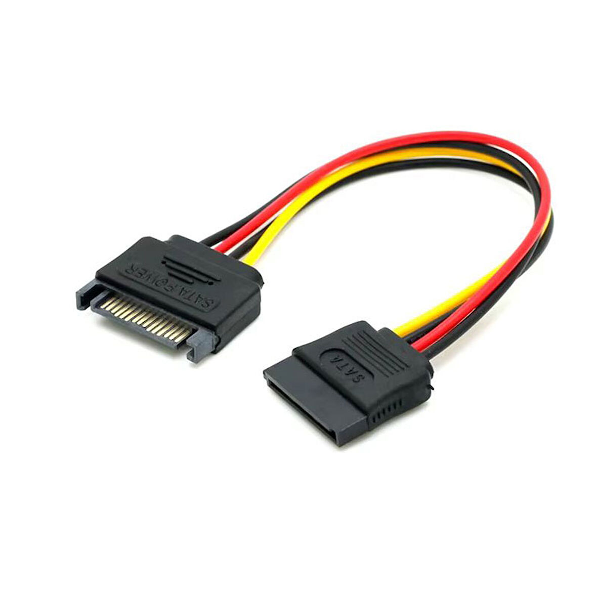 Sata 15 pin dişi erkek uzatma kablosu sata hdd güç kablosu 30 cm