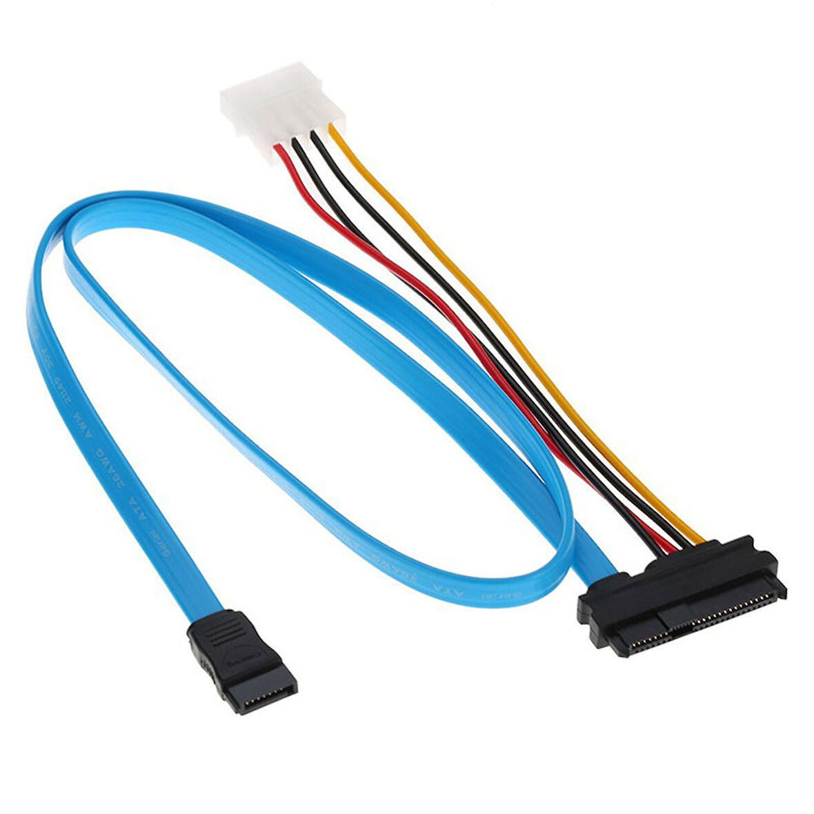 7 Pin SATA Serial ATA to 29Pin SAS SFF-8482 Çevirici Kablo 70cm