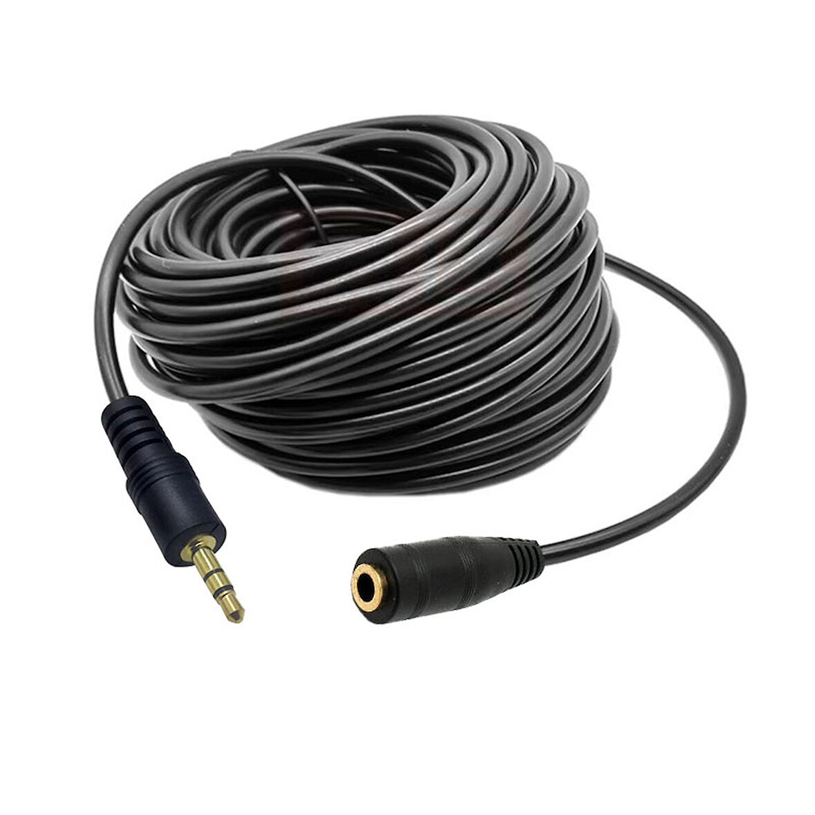 3.5mm stereo dişi erkek aux kulaklık uzatma kablosu 15m