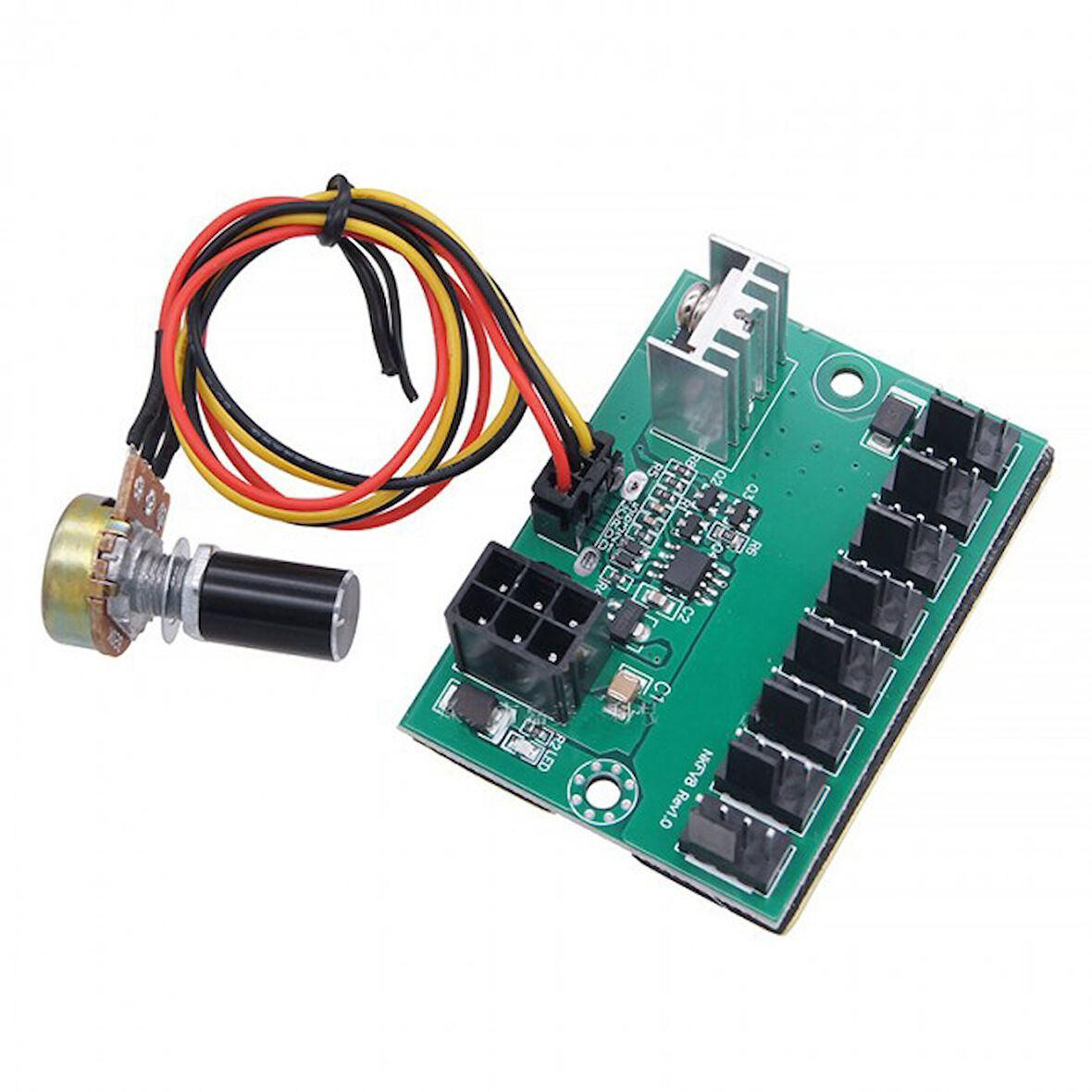 12v 8 kanallı PC için Fan hız kontrolörü modülü potansiyometreli