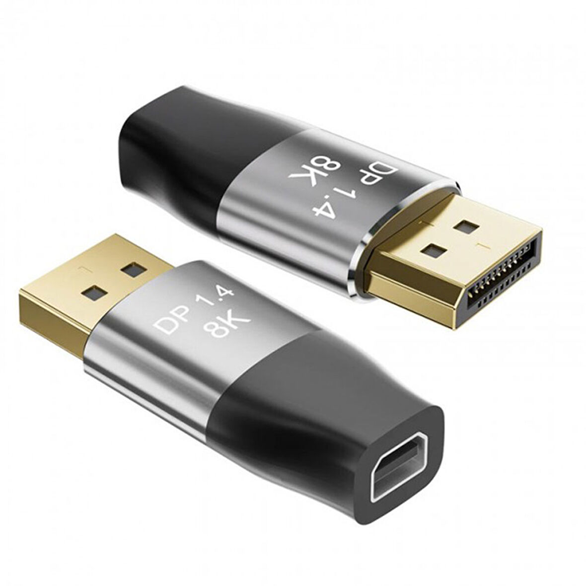 8K Mini DisplayPort to DisplayPort Adaptörü Çift Yönlü Dönüştürücü