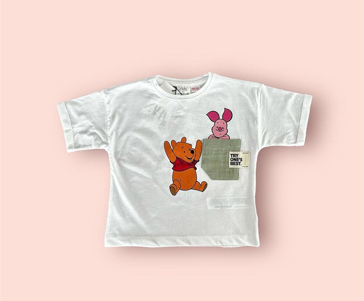 Pooh & Winie Basic Çocuk Tshirt