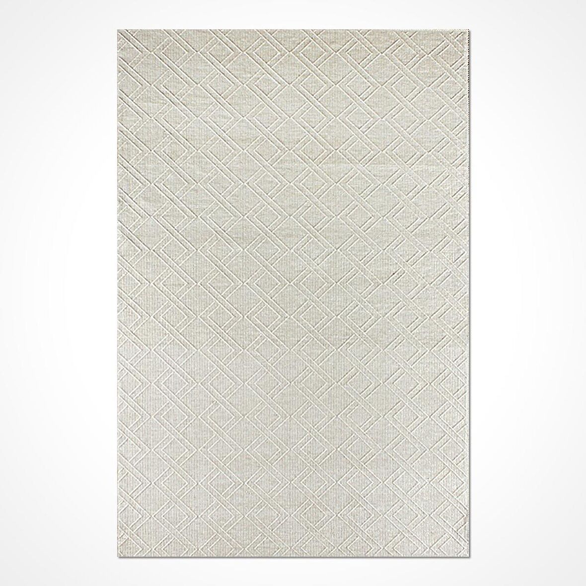 Krem Kadife Dokuma Şönil Kilim