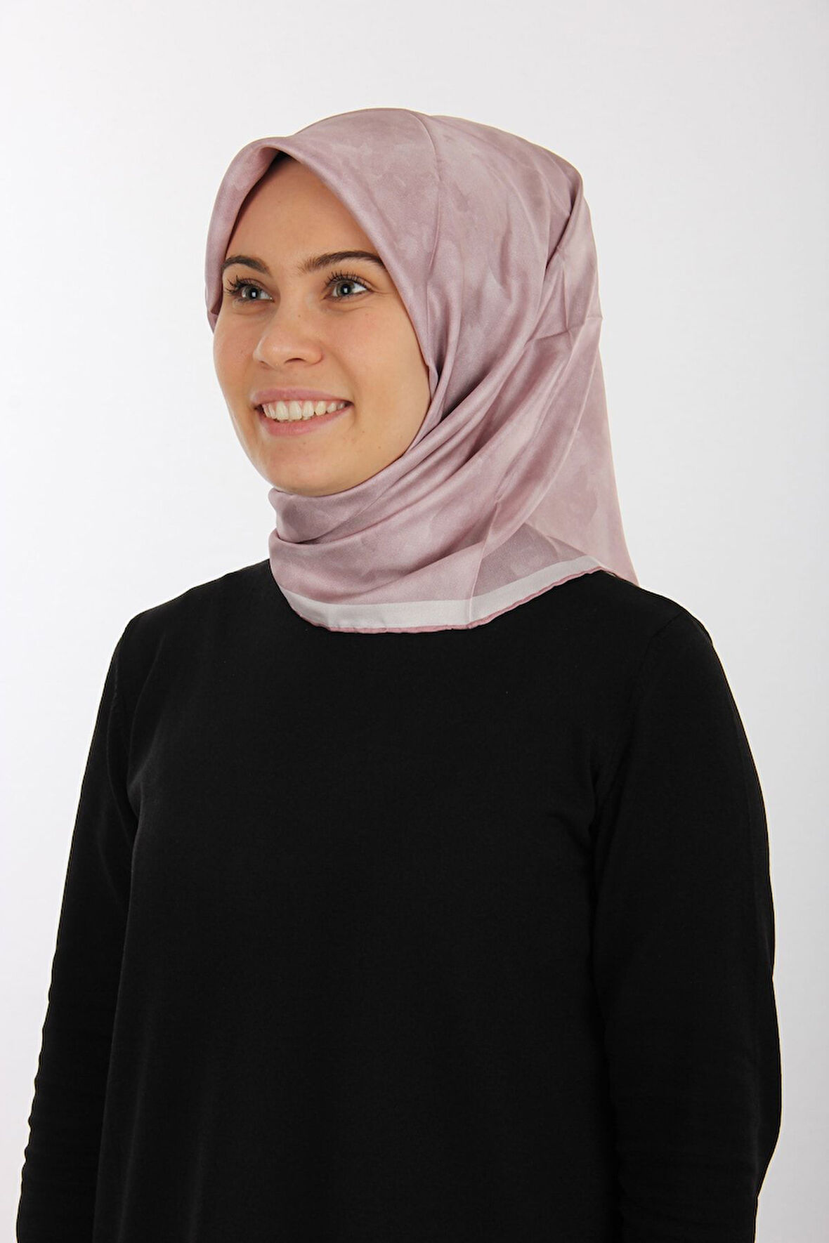 Koyu Somon Ipek Tivil Eşarp 7208713-991