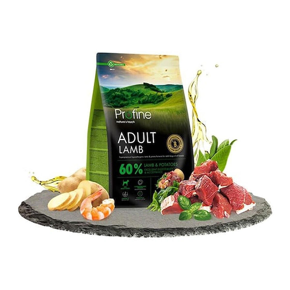 PROFİNE KUZULU VE PATATESLİ KÖPEK MAMASI 3KG