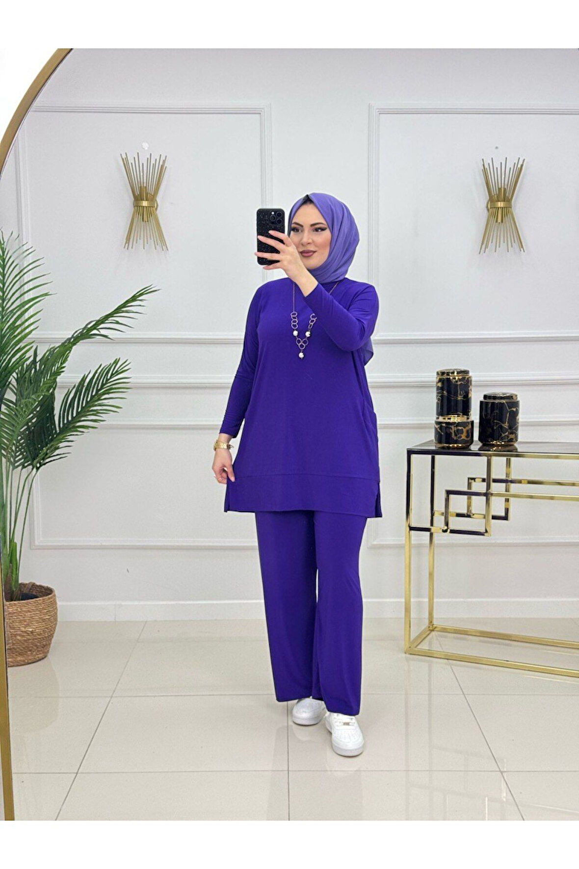 Kadın Tesettür 2'Li Takım Tunik & Pantolon Takımı