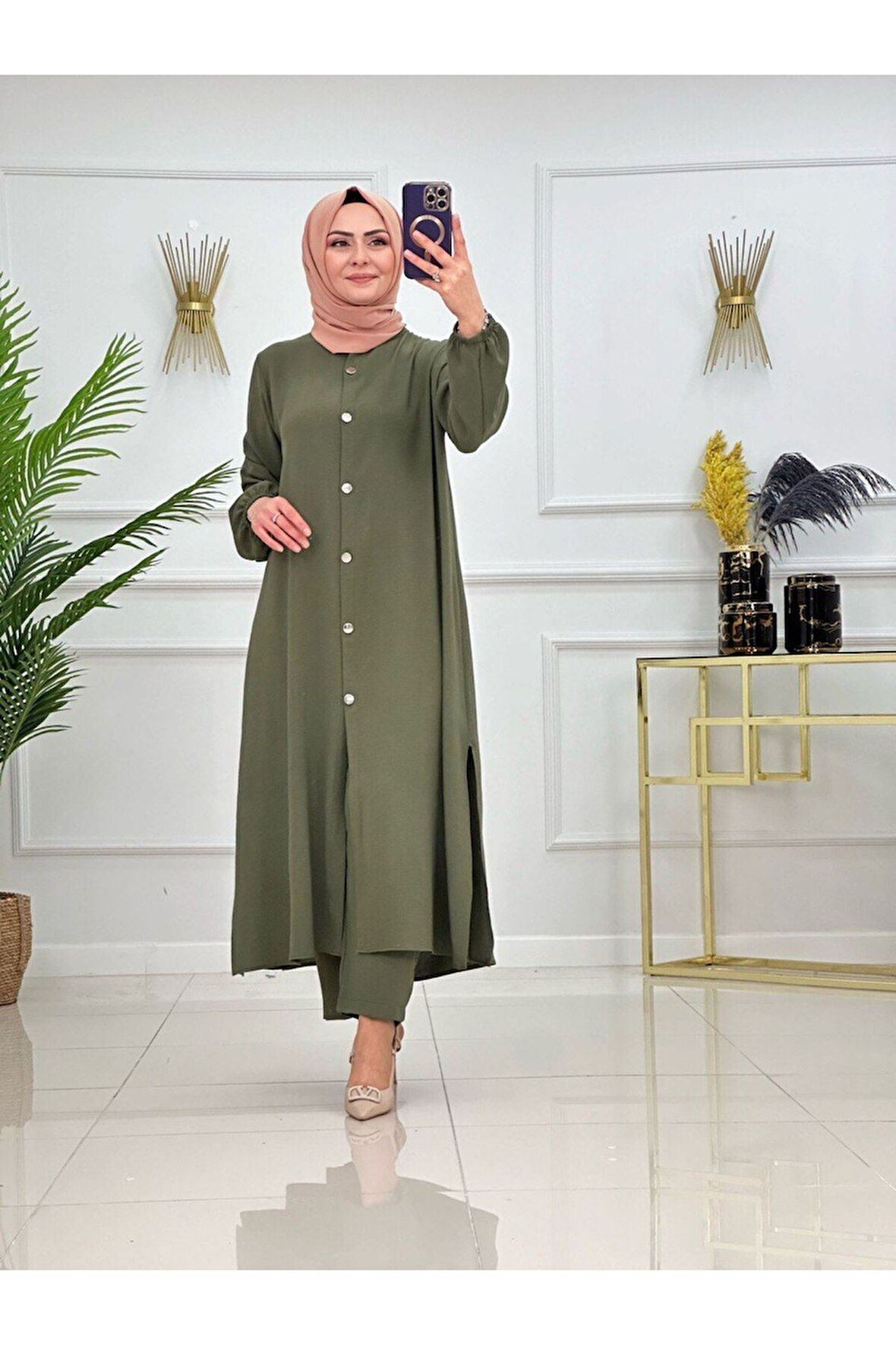 Kadın Tesettür 2'Li Takım Tunik & Pantolon