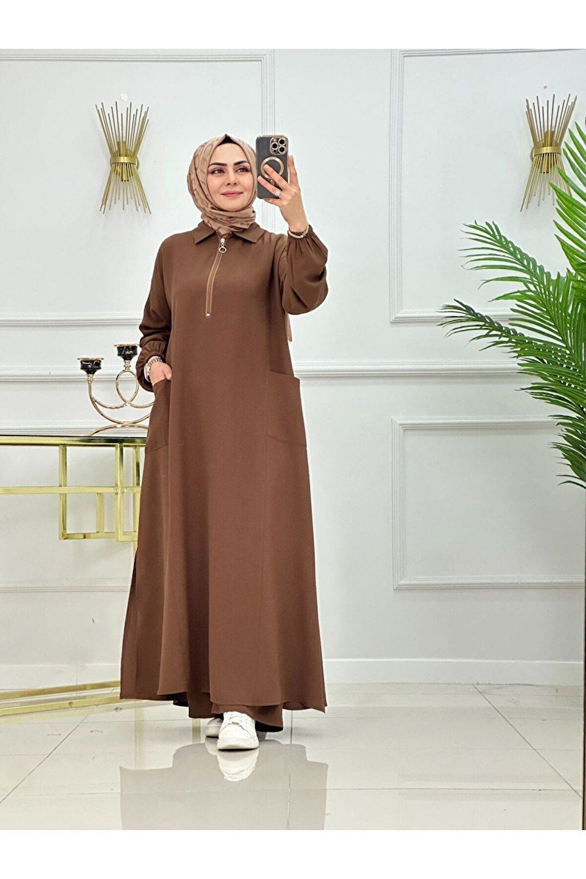 Kadın Tesettür Giyim 2'Li Takım Tunik & Pantolon
