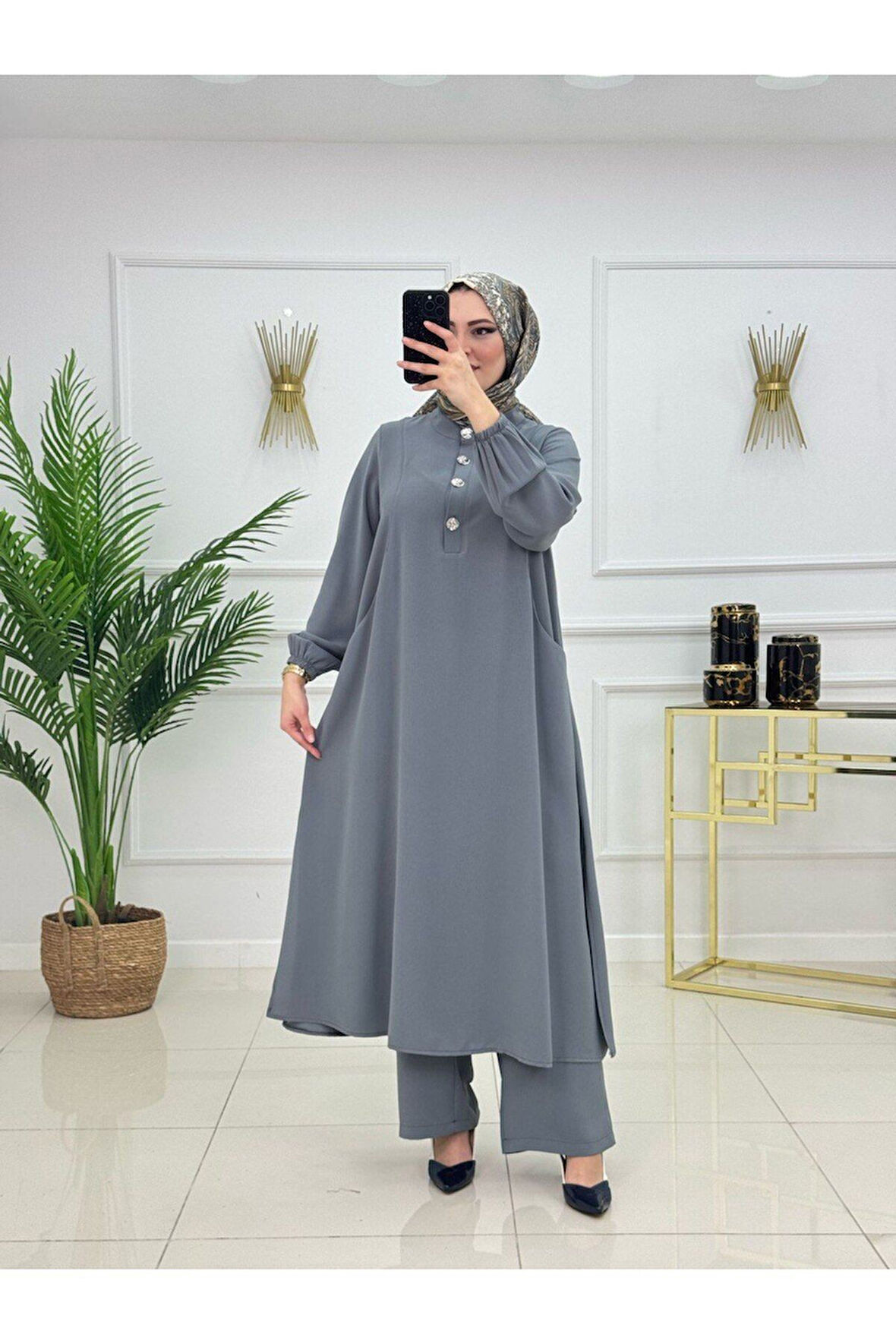 Kadın Tesettür 2'Li Takım Tunik & Pantolon