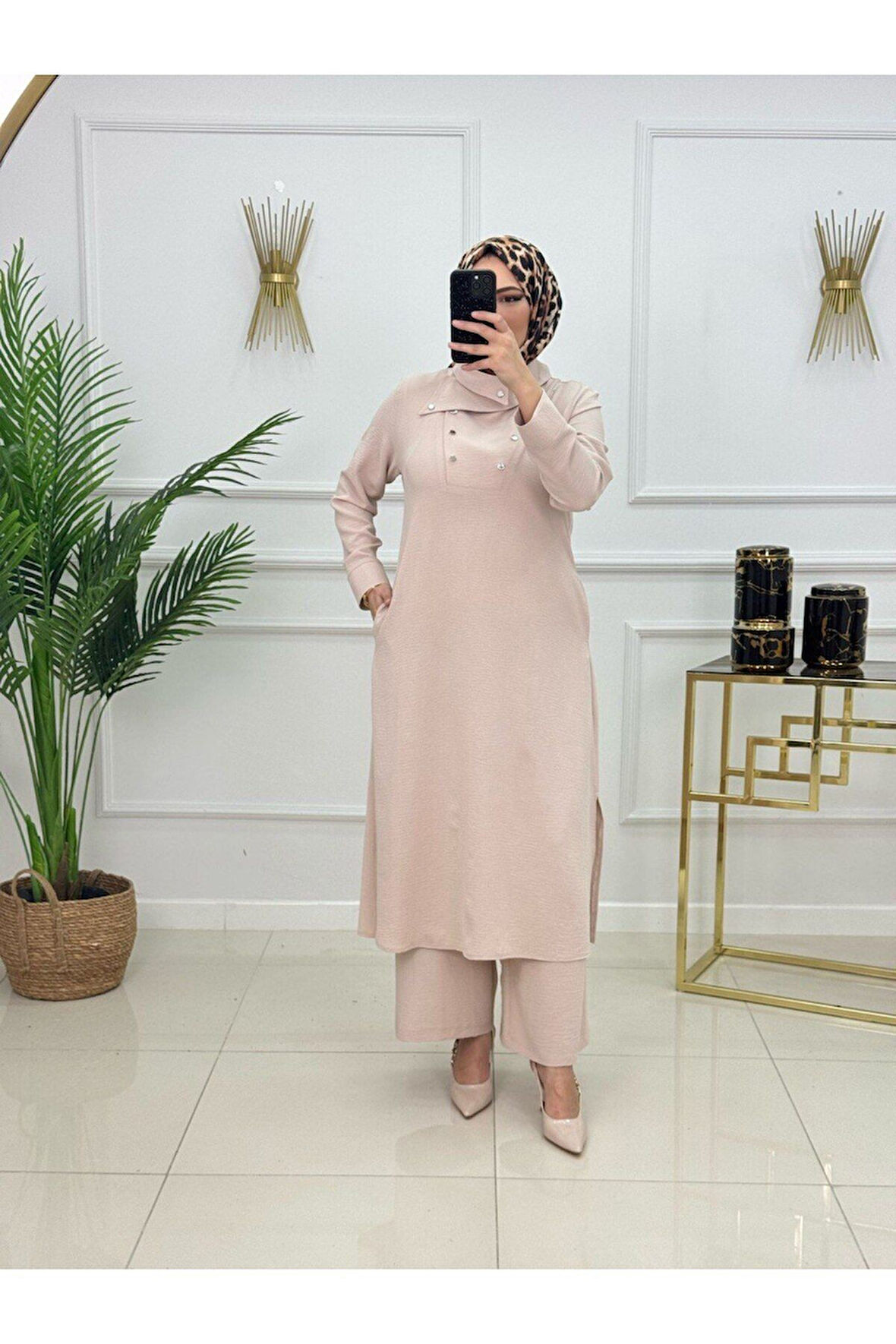 Kadın Tesettür 2'Li Takım Tunik & Pantolon