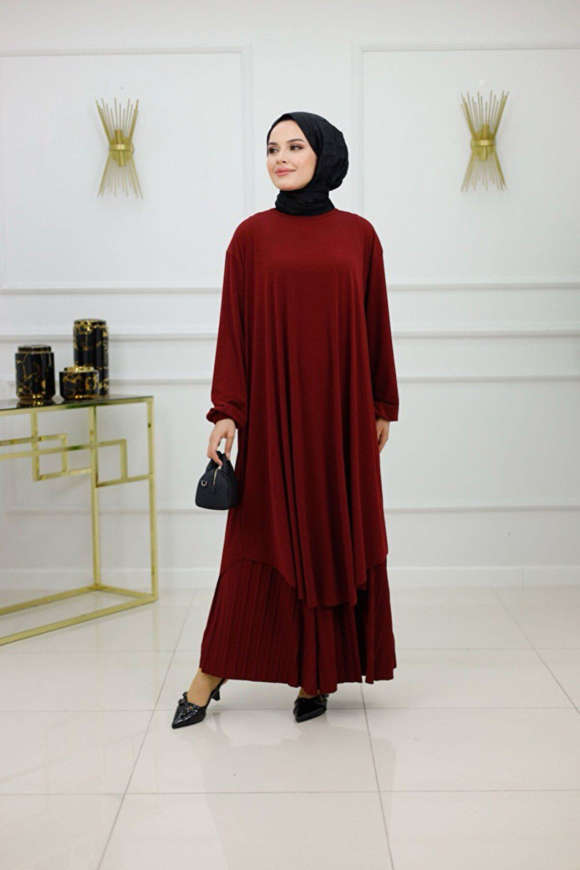 Kadın Tesettür 2'Li Takım Tunik & Pantolon