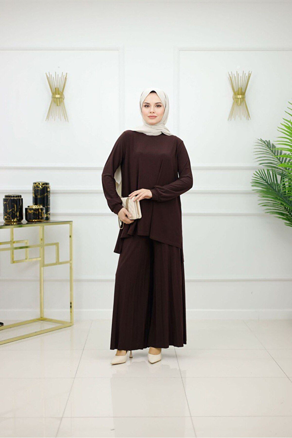 Kadın Tesettür 2'Li Takım Tunik & Pantolon