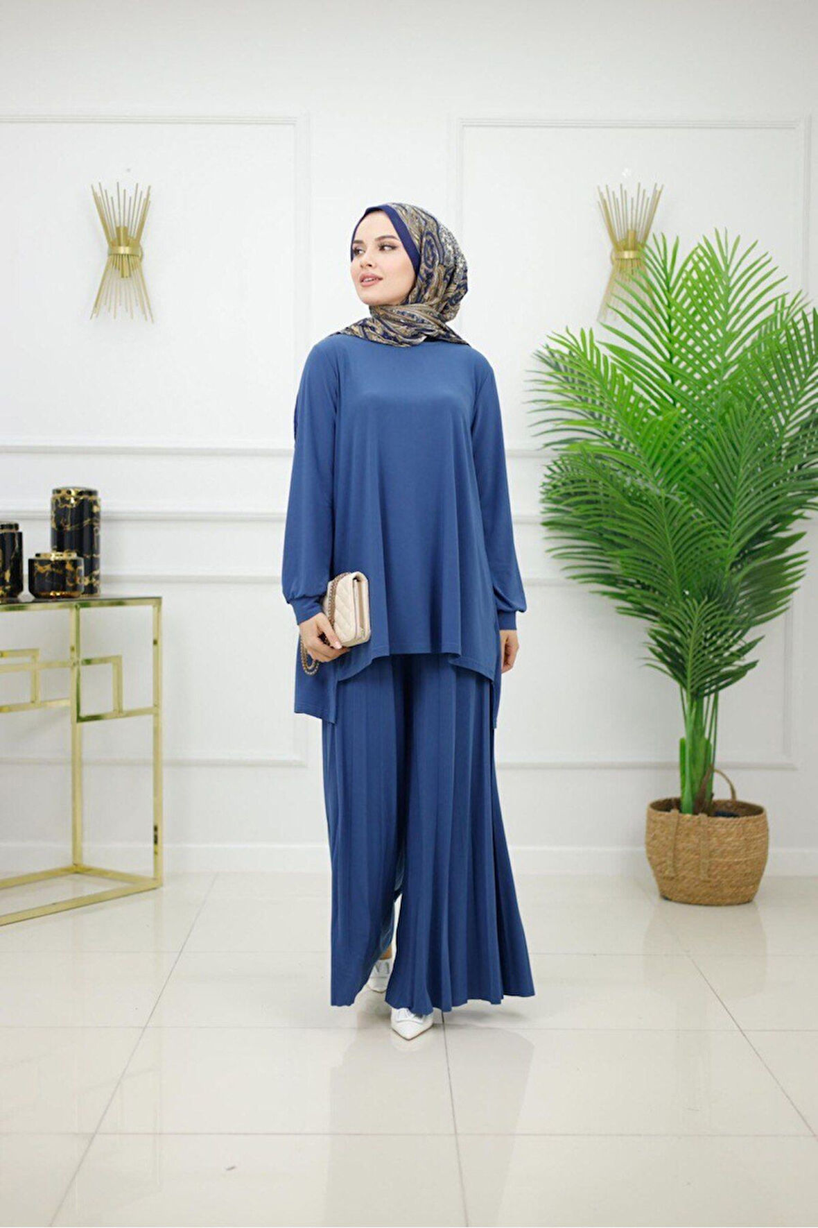 Kadın Tesettür 2'Li Takım Tunik & Pantolon