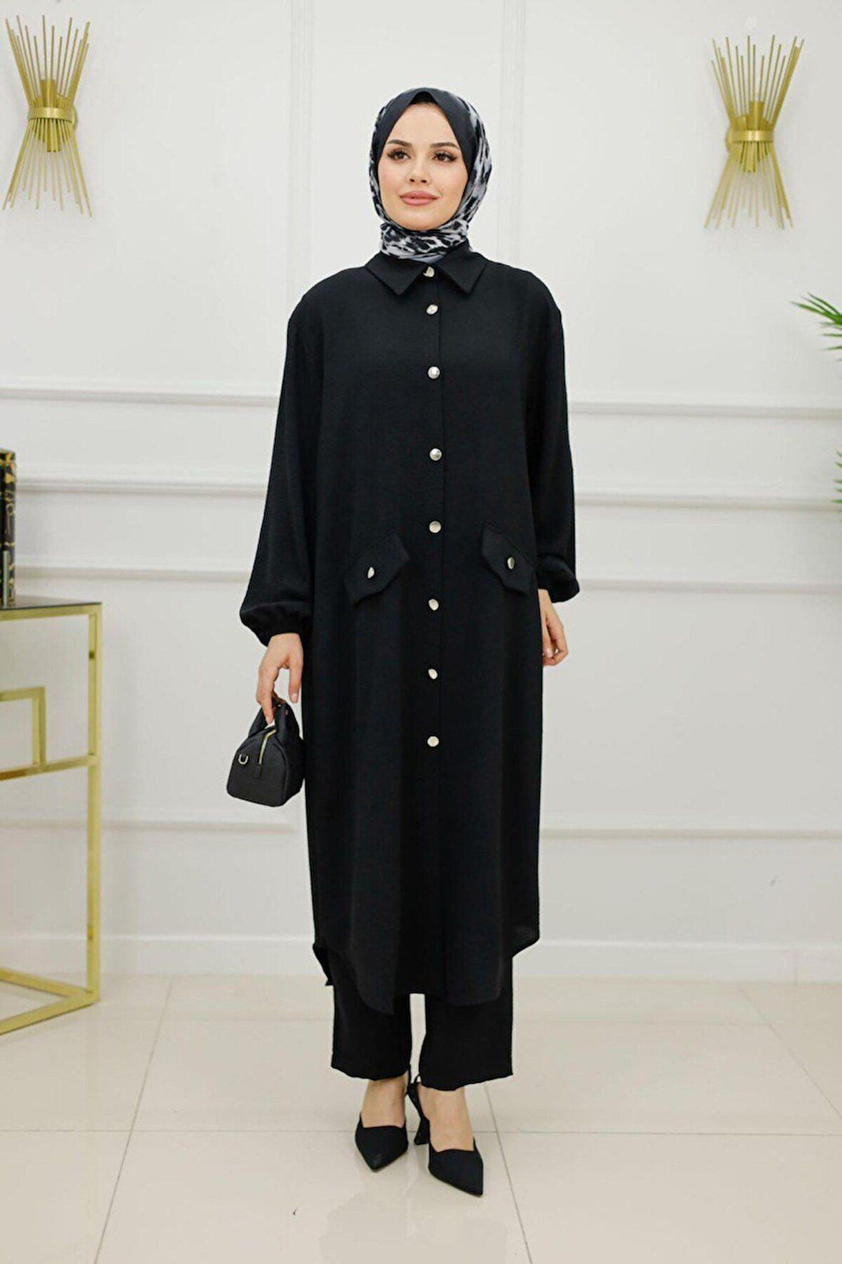 Kadın Tesettür 2'Li Takım Tunik & Pantolon