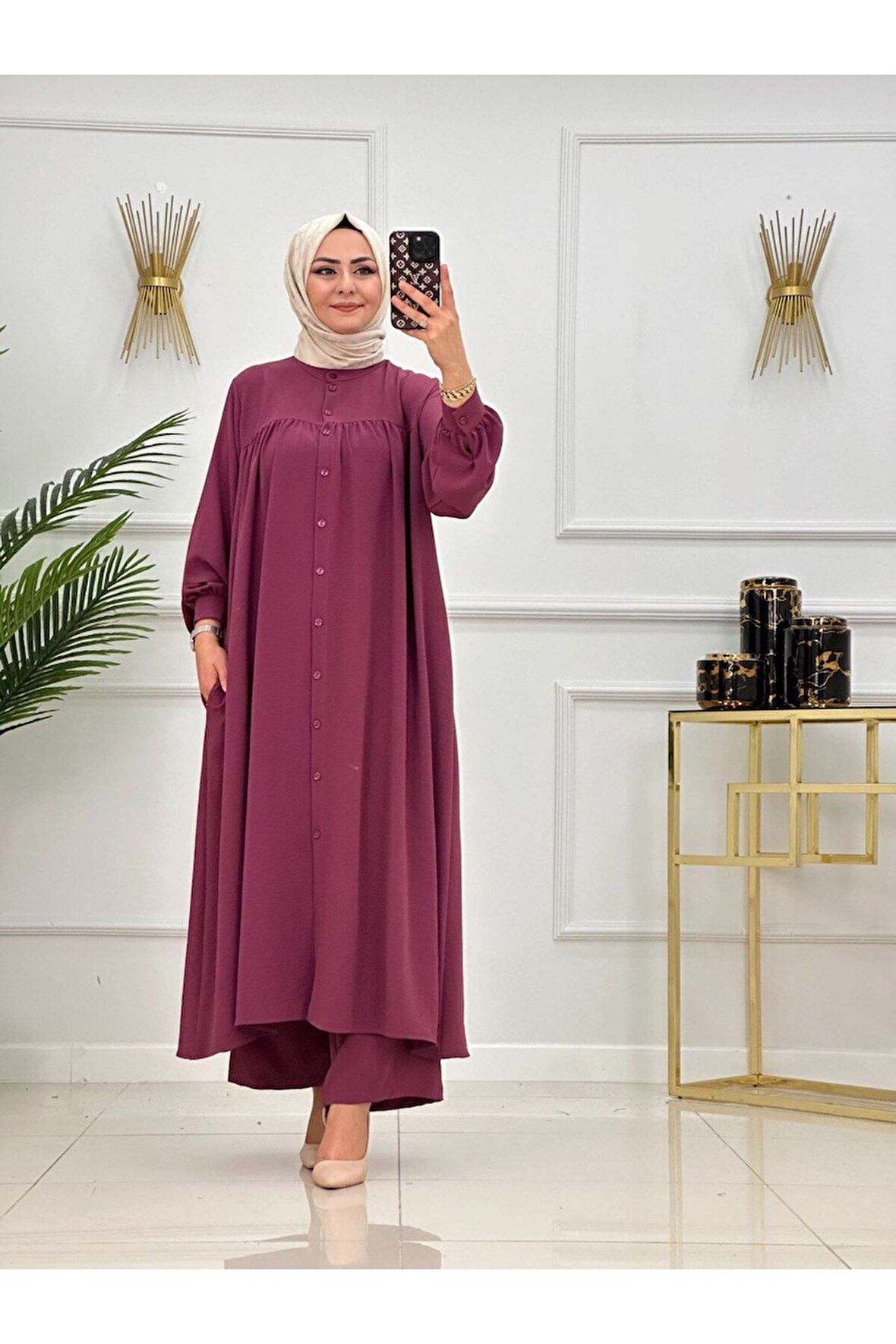 Kadın Tesettür 2'Li Takım Tunik Pantolon