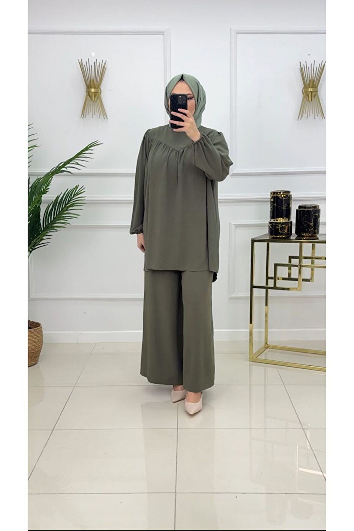 Kadın Tesettür 2'Li Takım Tunik & Pantolon