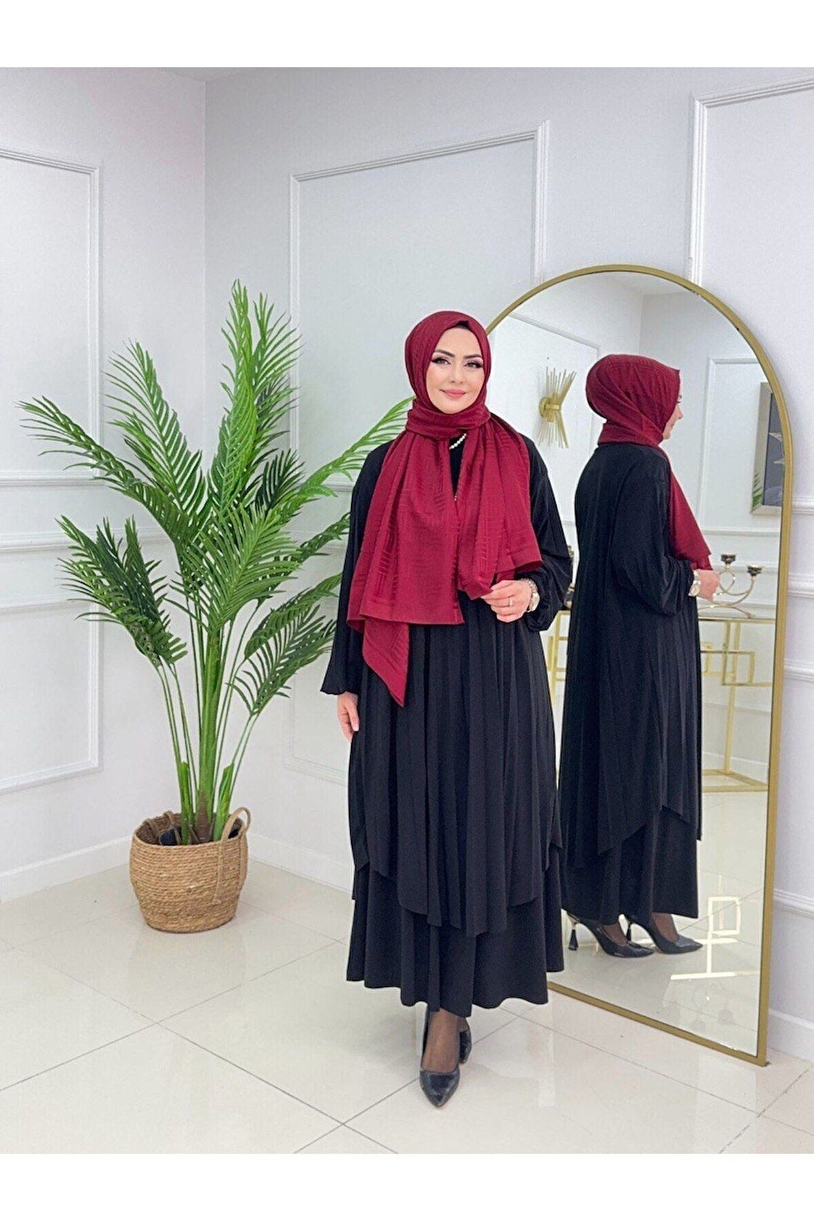 Kadın Tesettür Takımı 2'Li Takım Etek & Tunik